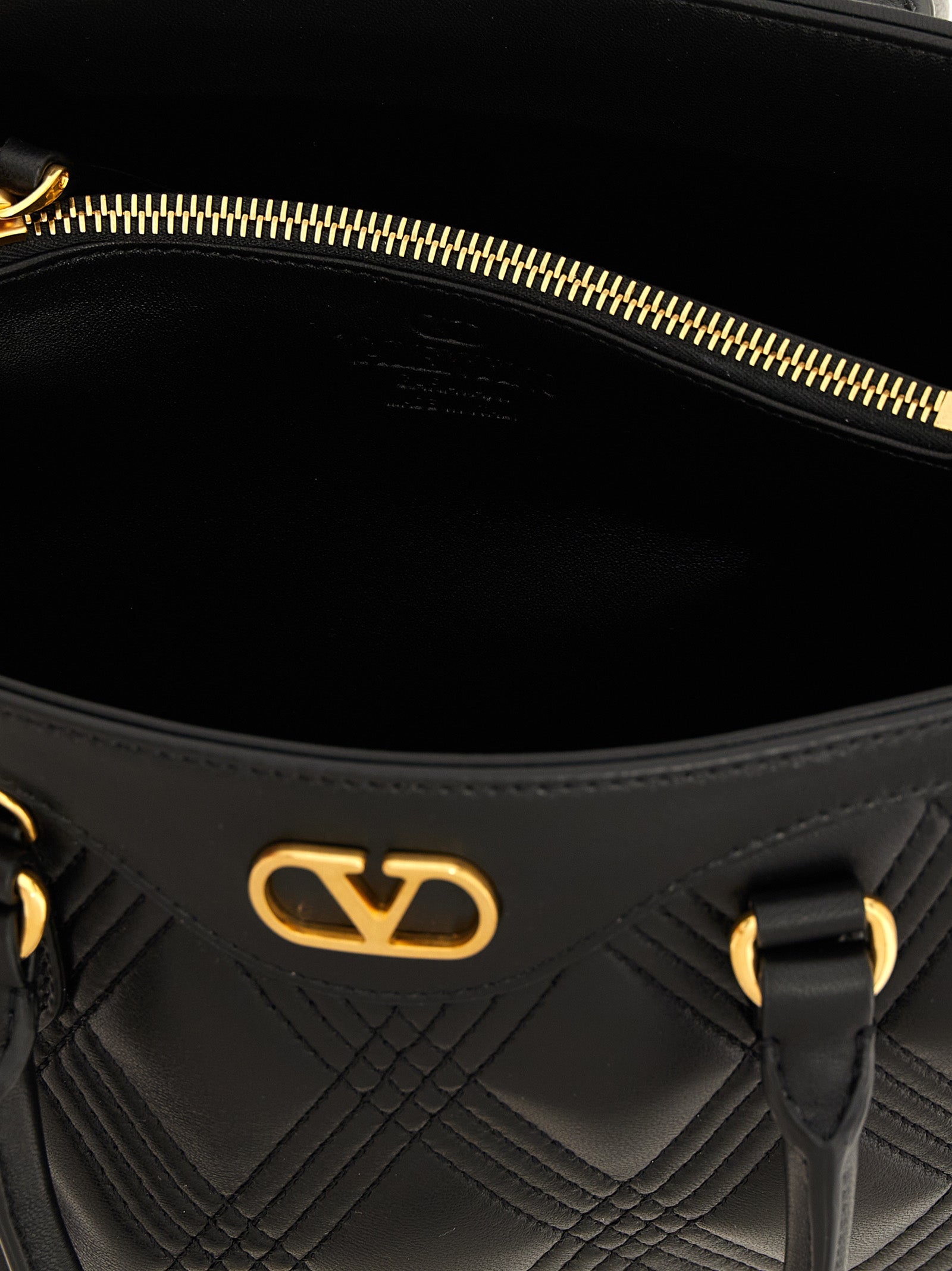 Black Lamb Leather Handbag