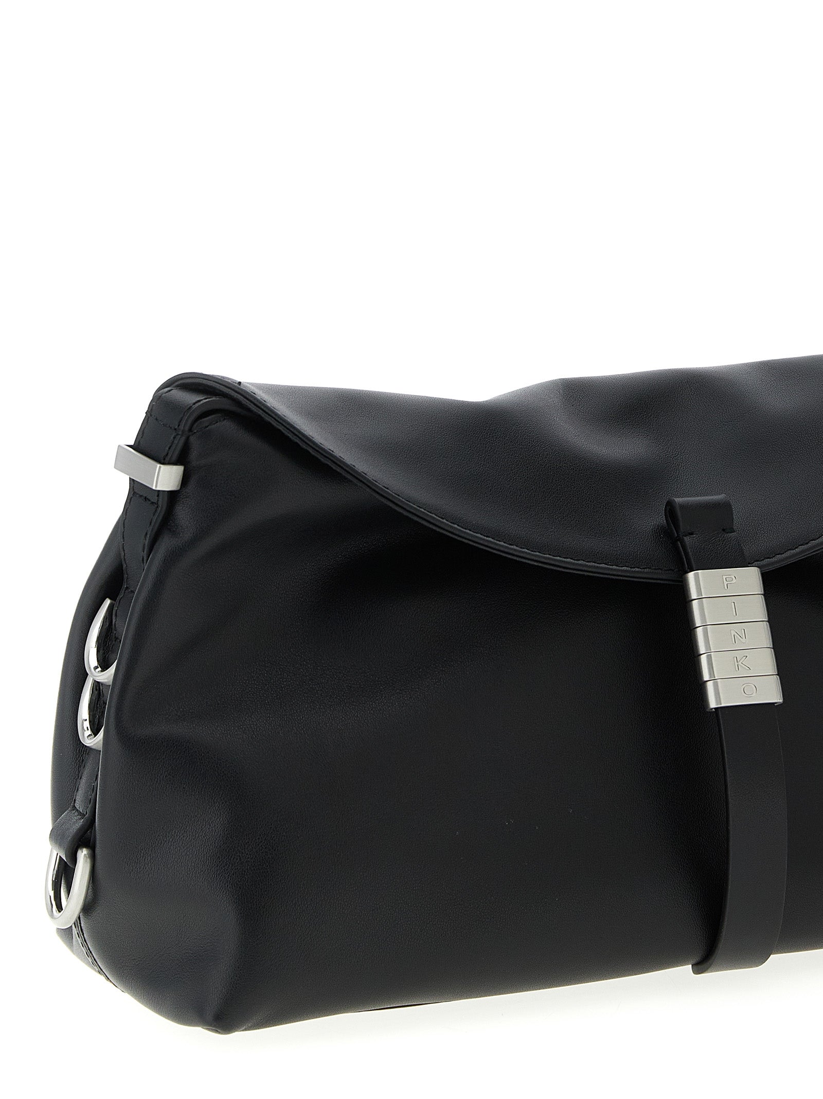 Black Goatskin Shoulder Bag