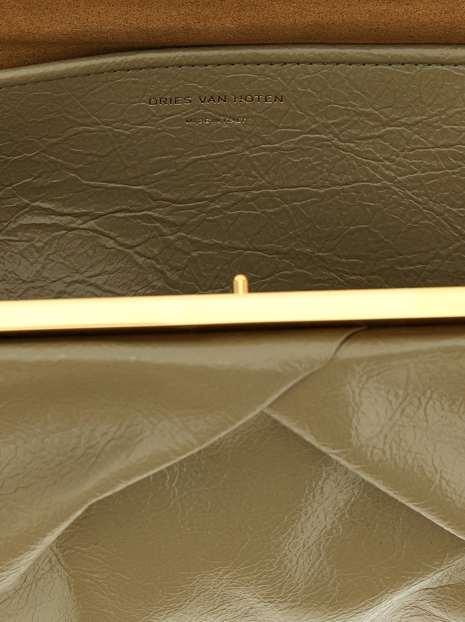 Bicolor Calfskin Clutch Bag