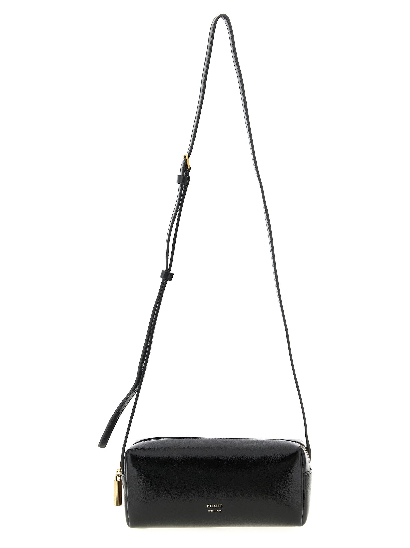 Black Calfskin Crossbody Bag