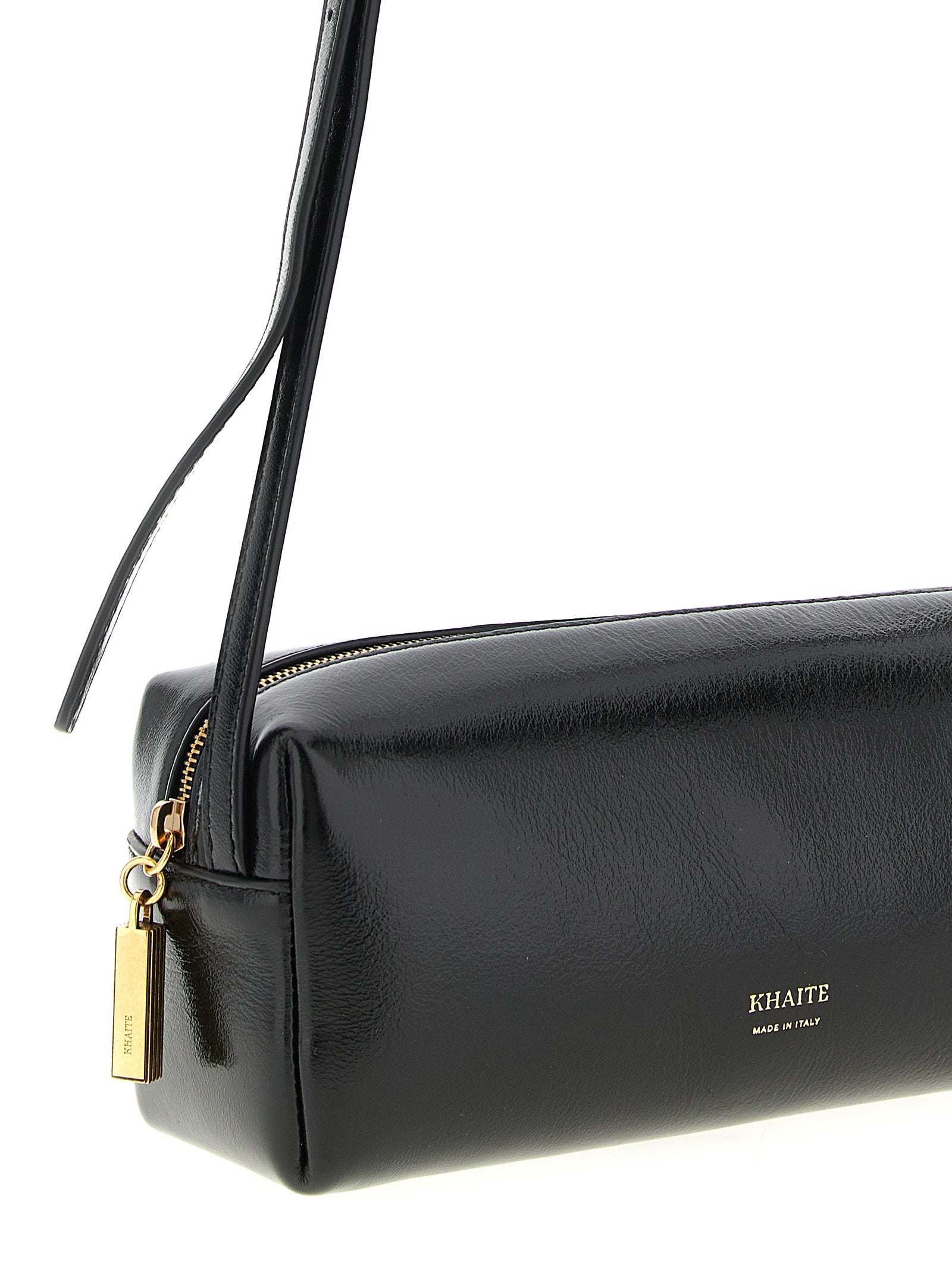 Black Calfskin Crossbody Bag