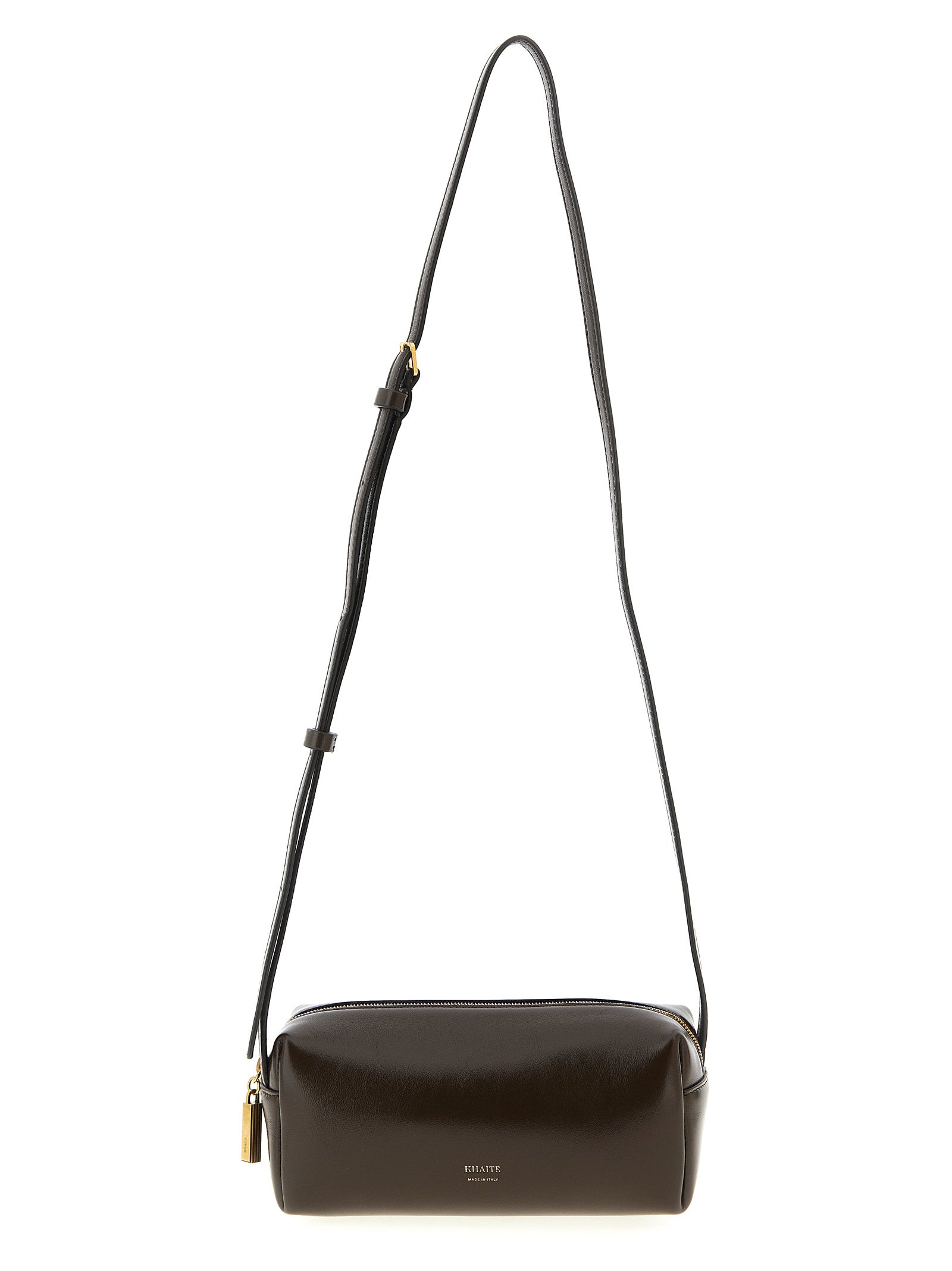 Brown Calfskin Crossbody Bag