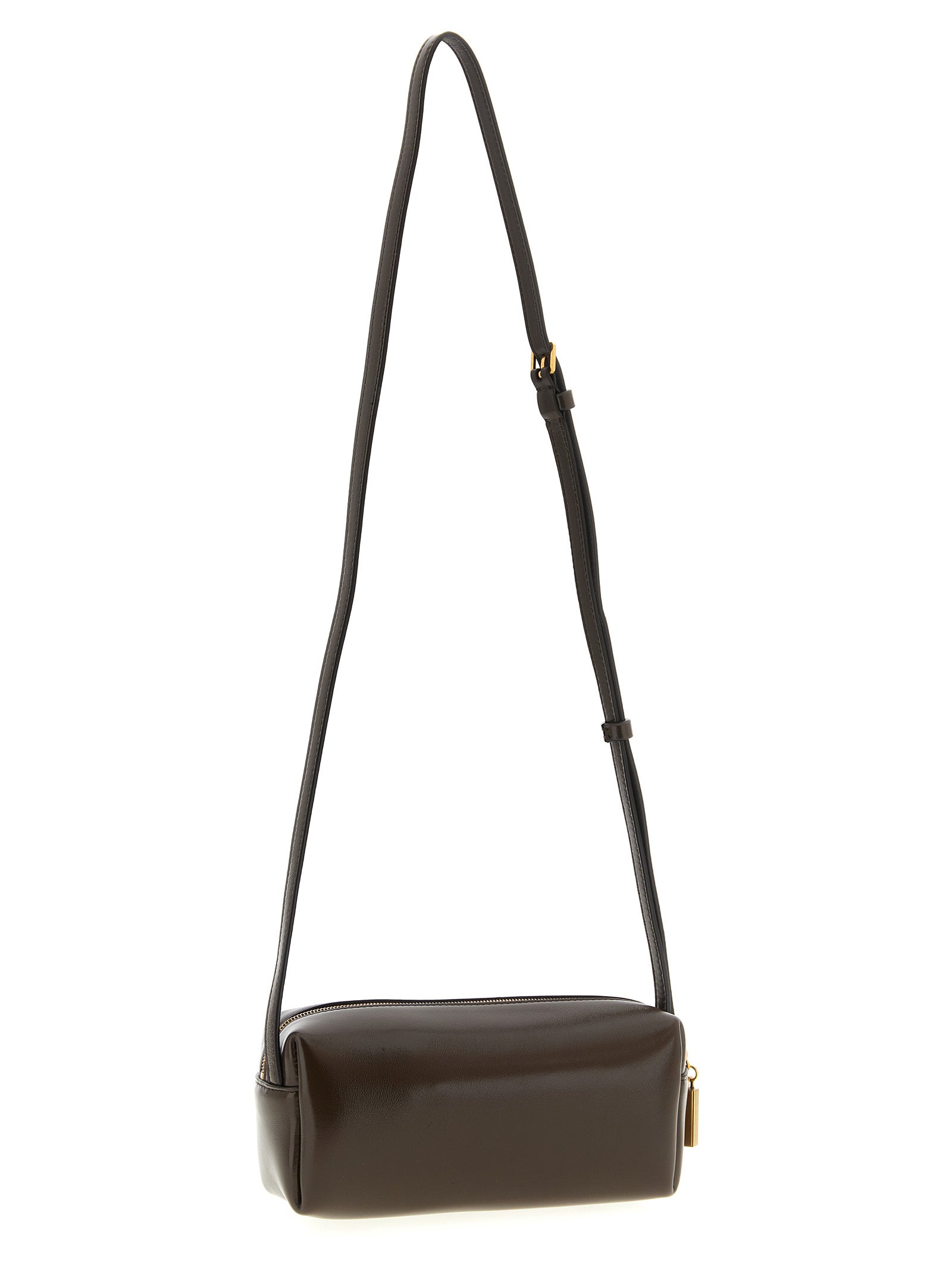 Brown Calfskin Crossbody Bag