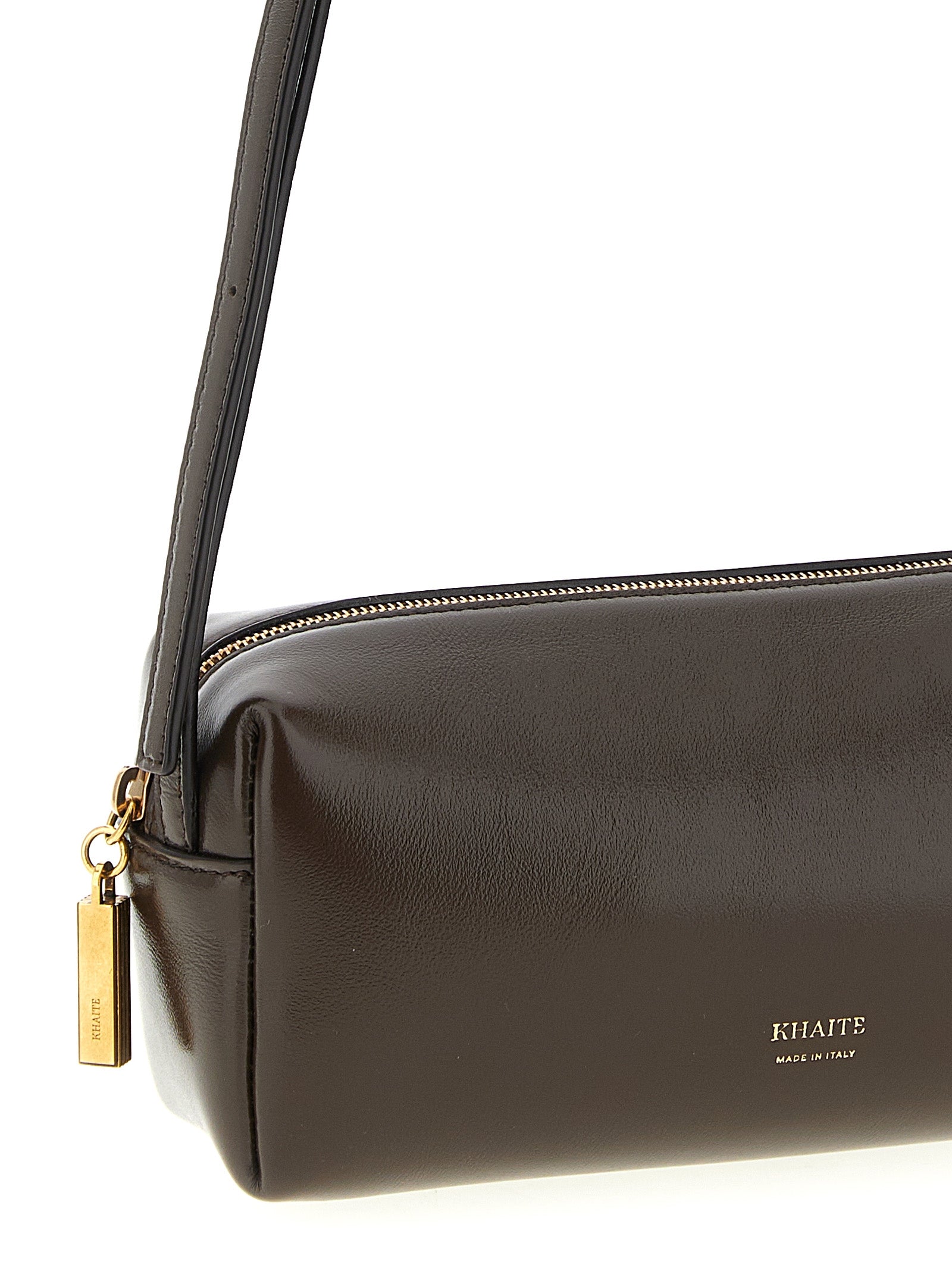 Brown Calfskin Crossbody Bag