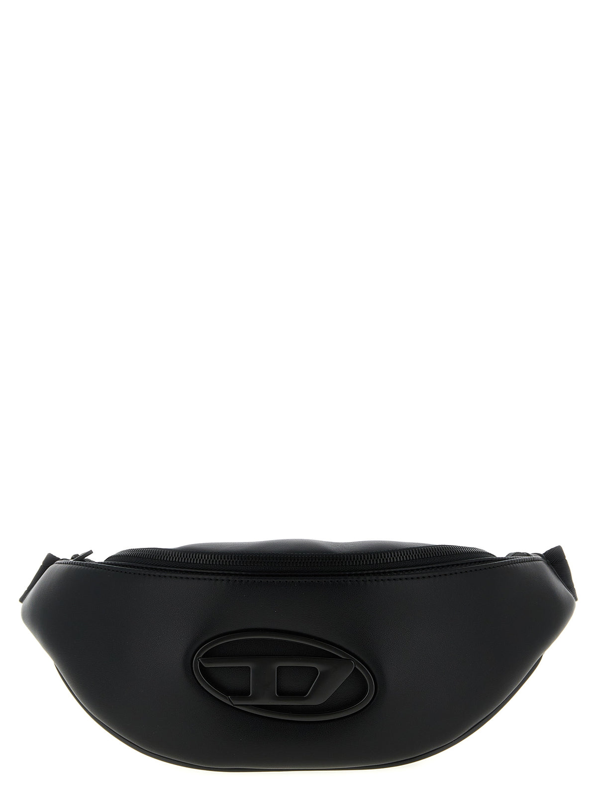 Black Polyethylene Crossbody Bag