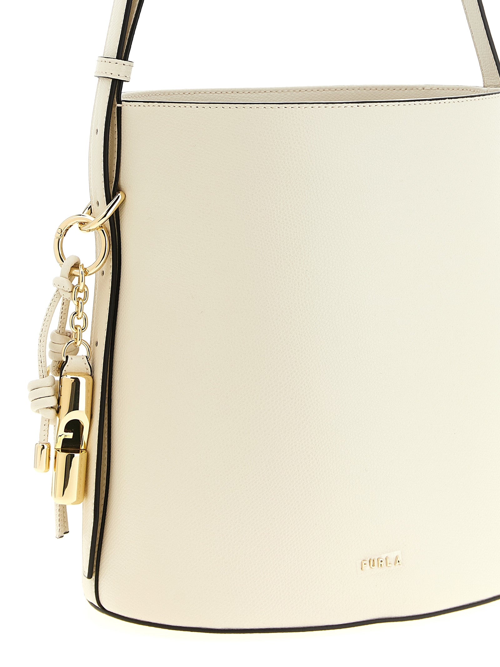 White Calfskin Shoulder Bag