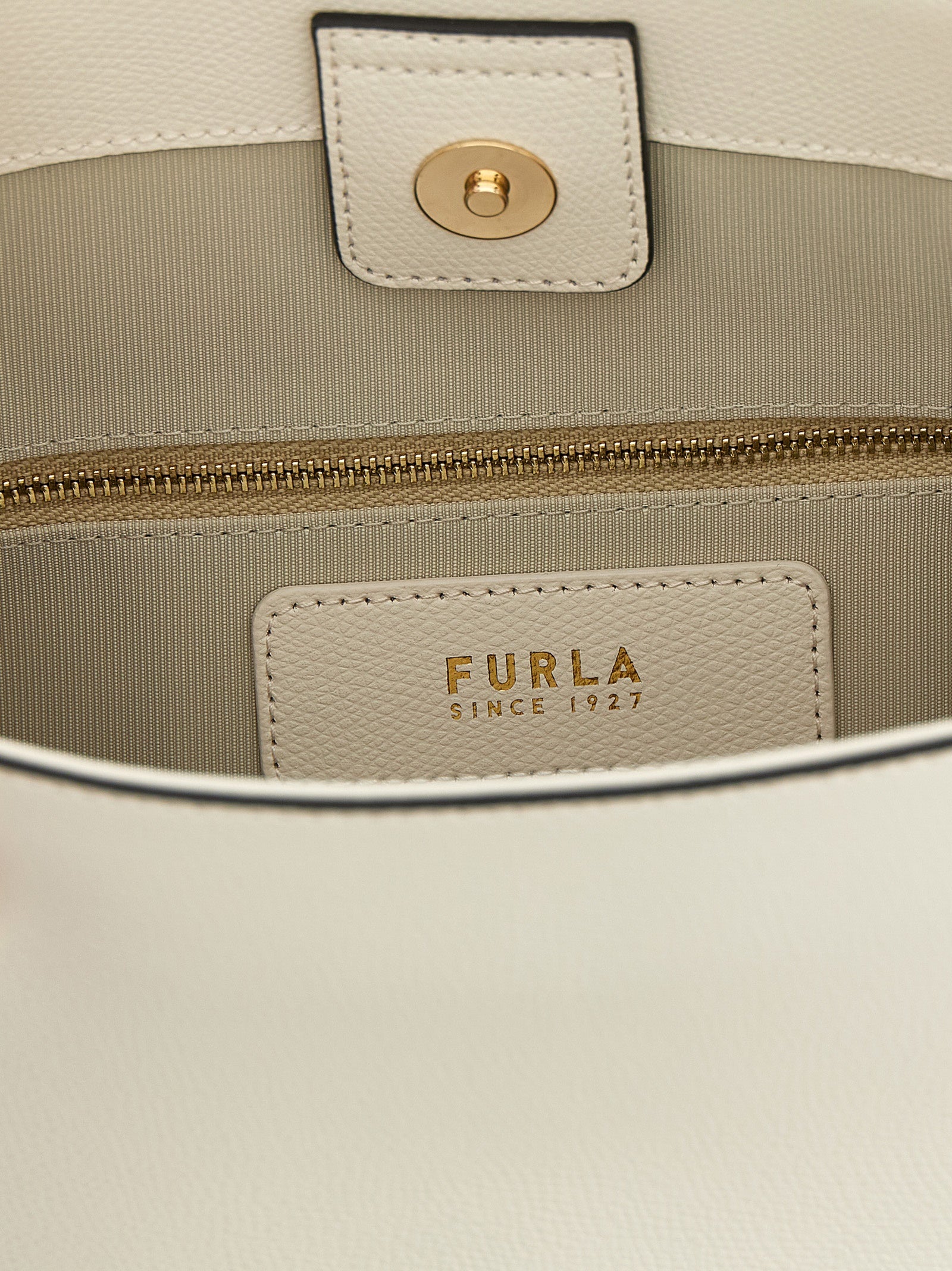 White Calfskin Shoulder Bag
