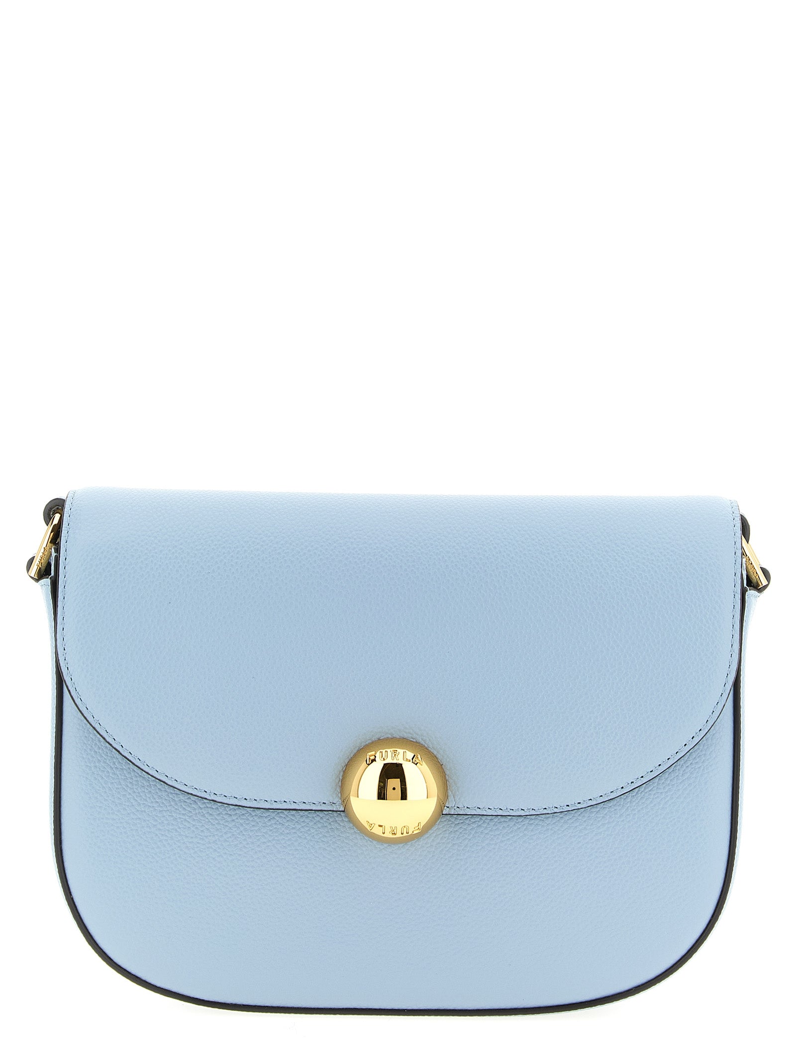 Blue Calfskin Crossbody Bag