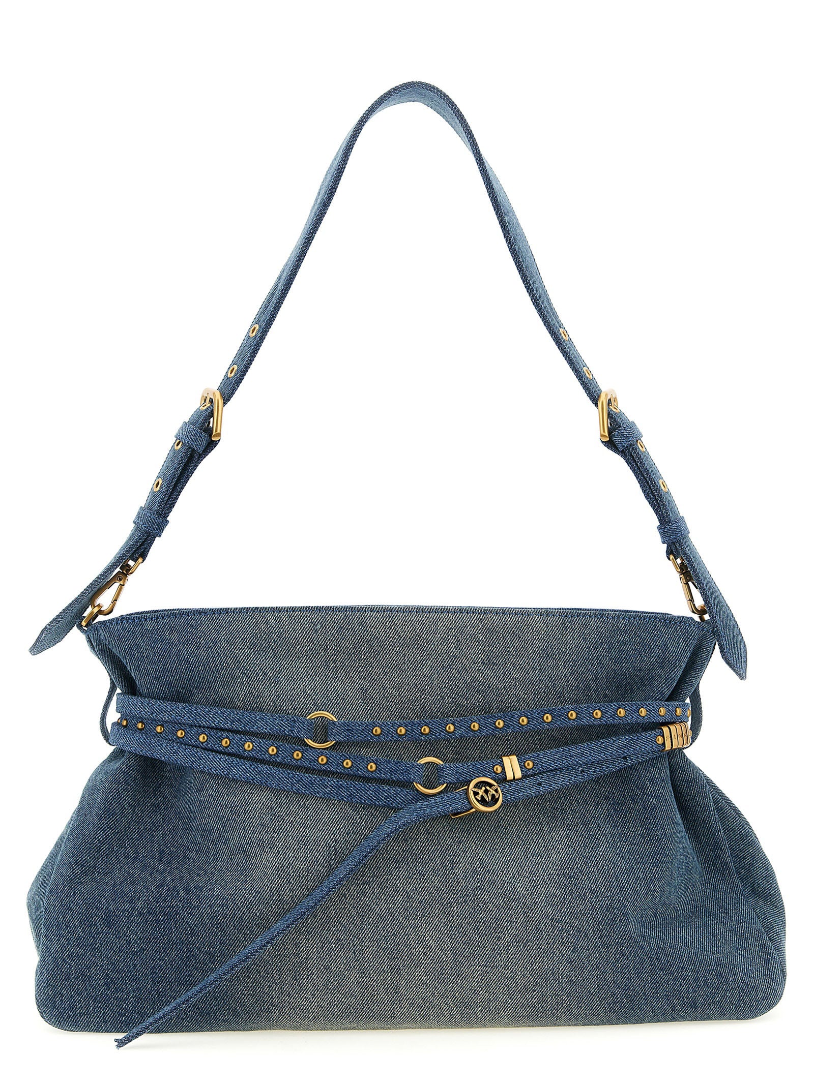 Blue Cotton Shoulder Bag
