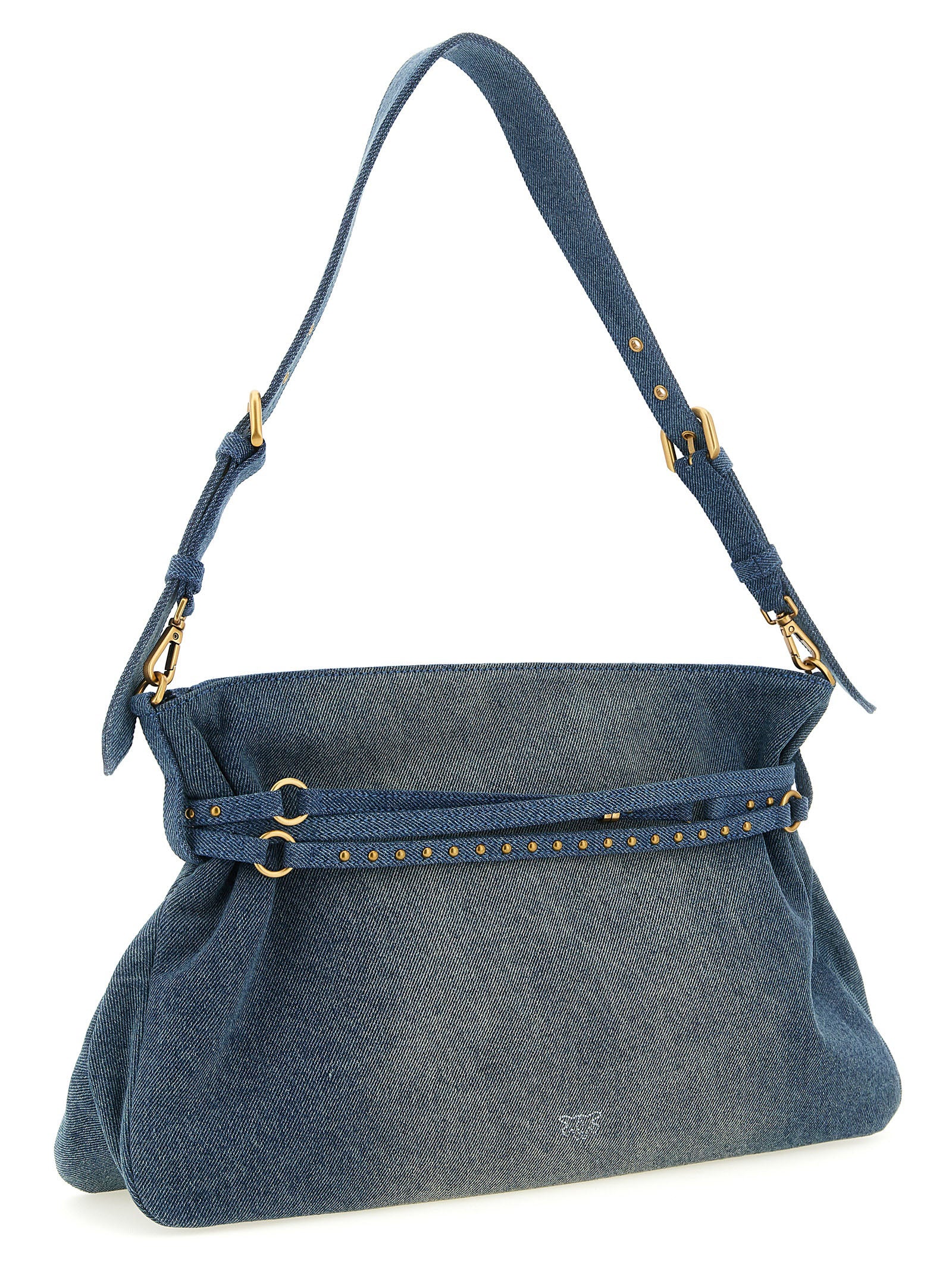 Blue Cotton Shoulder Bag