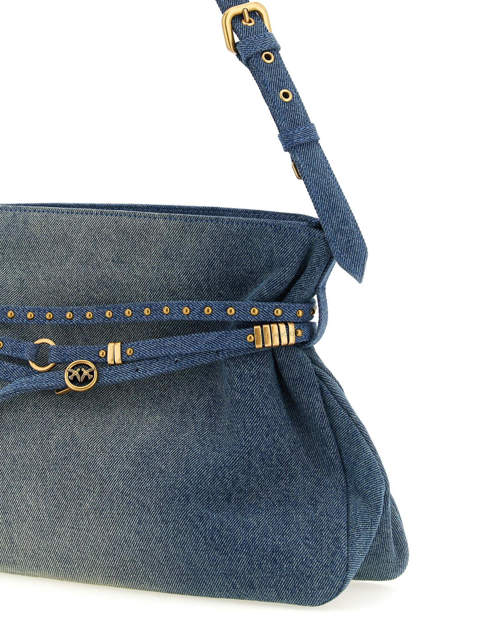 Blue Cotton Shoulder Bag