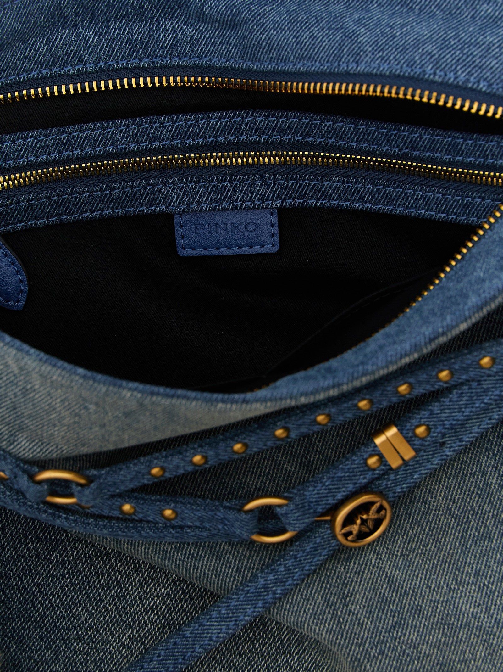 Blue Cotton Shoulder Bag