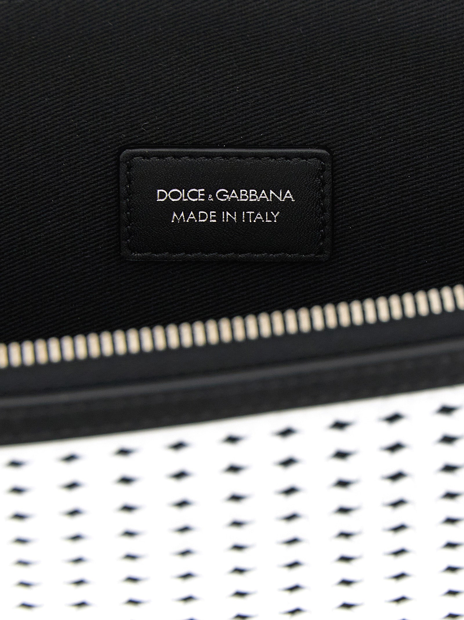 Bicolor Calfskin Clutch Bag
