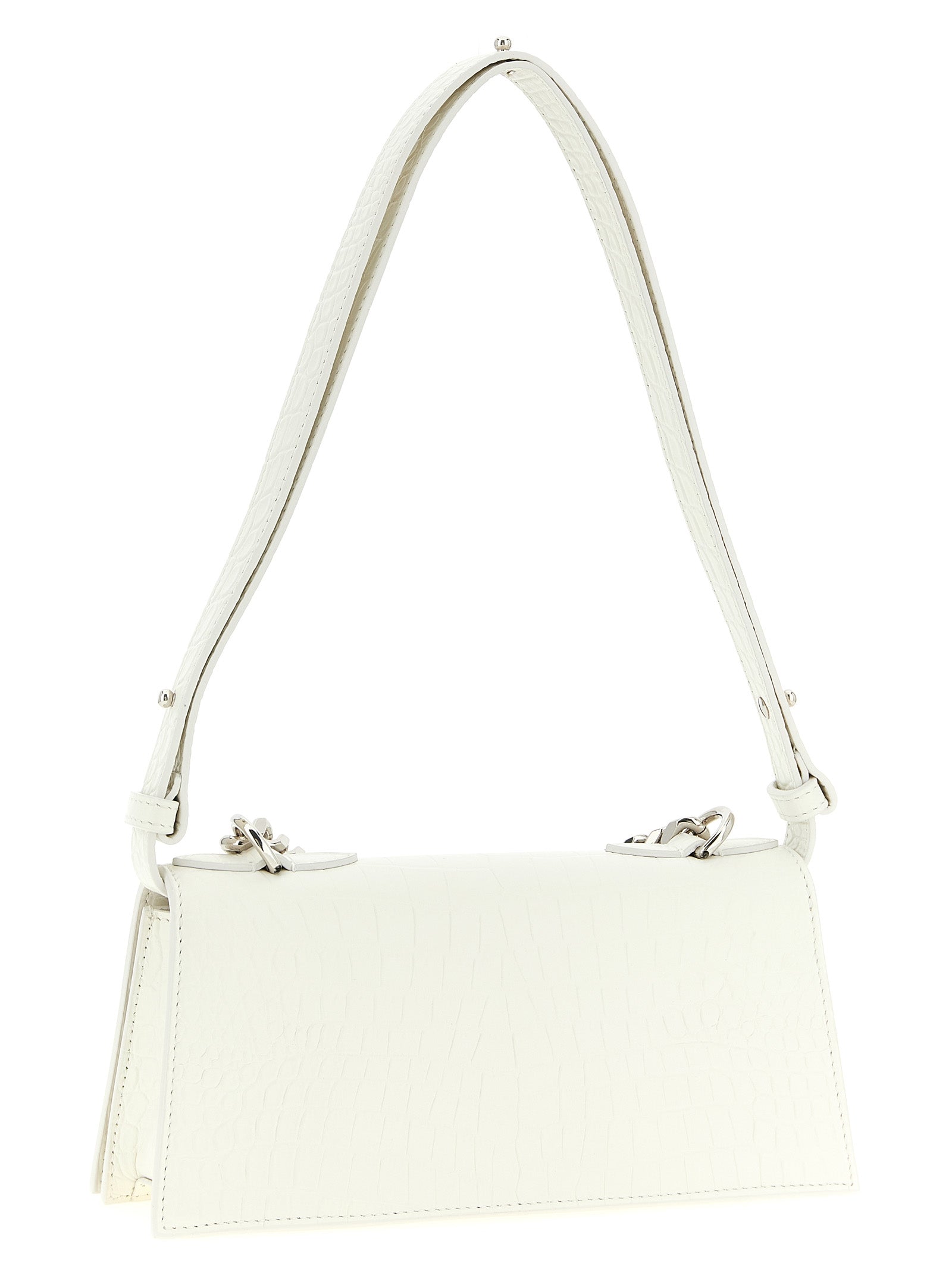 White Calfskin Shoulder Bag