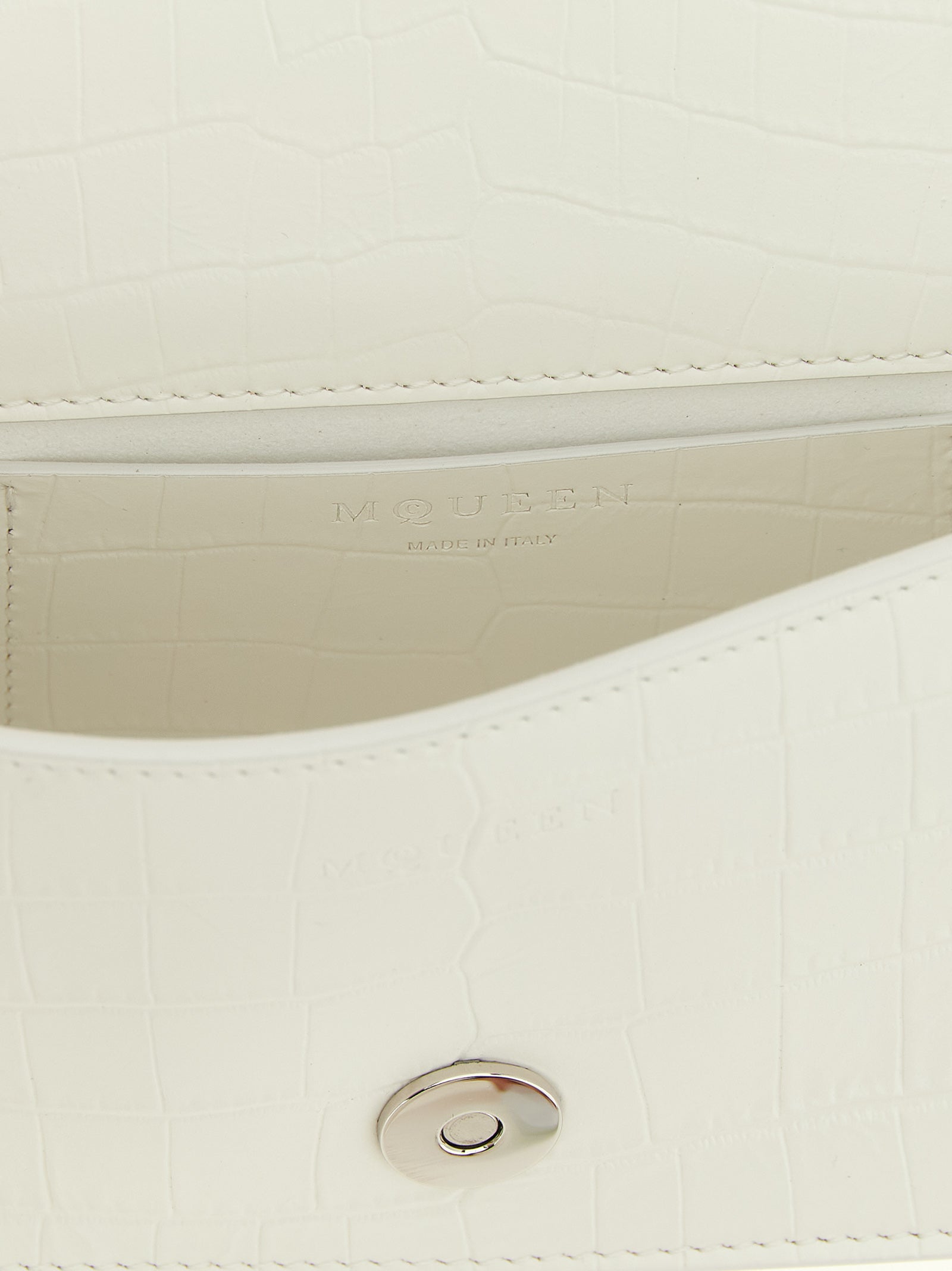 White Calfskin Shoulder Bag