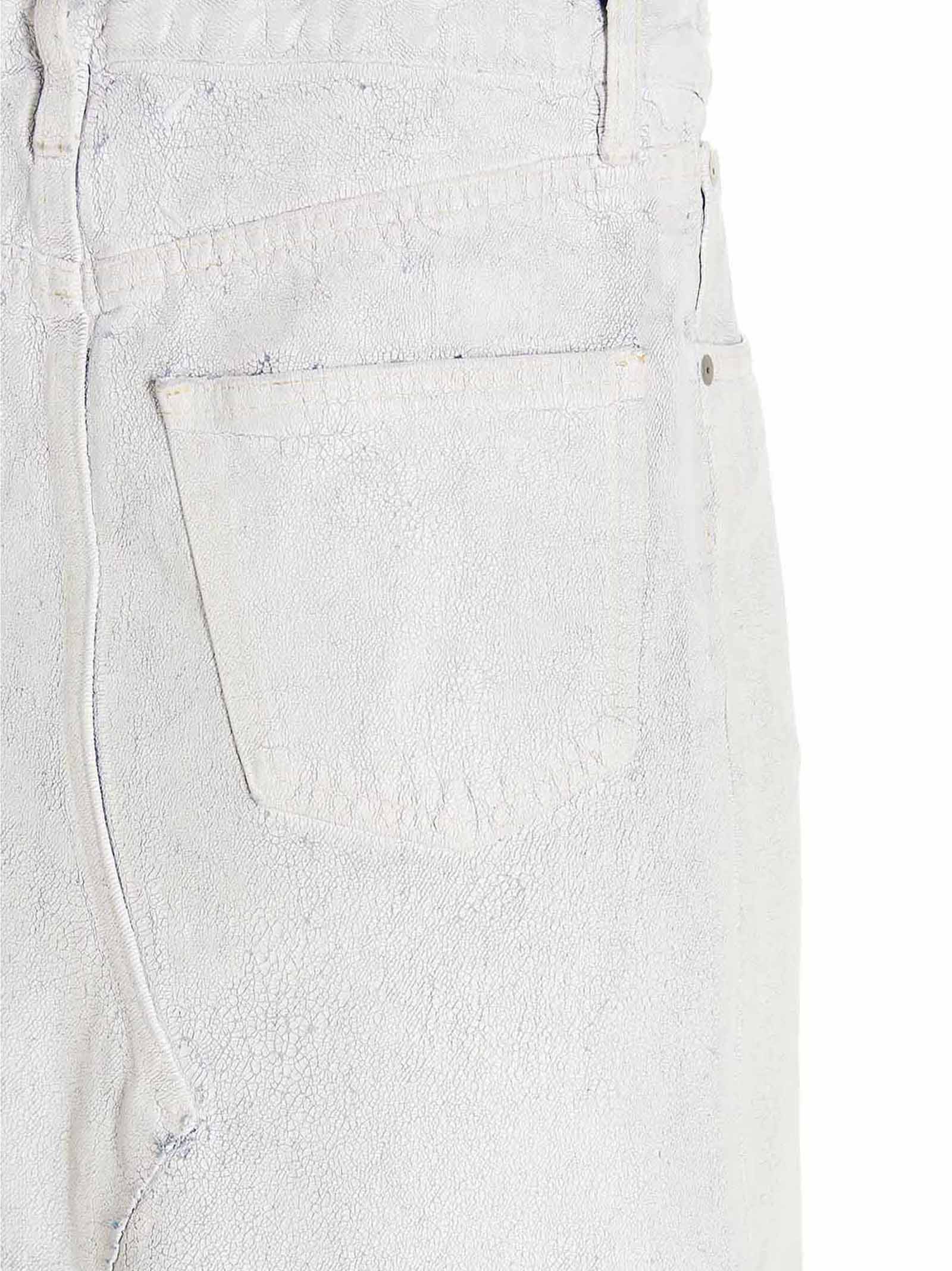 White Cotton Mini Skirt