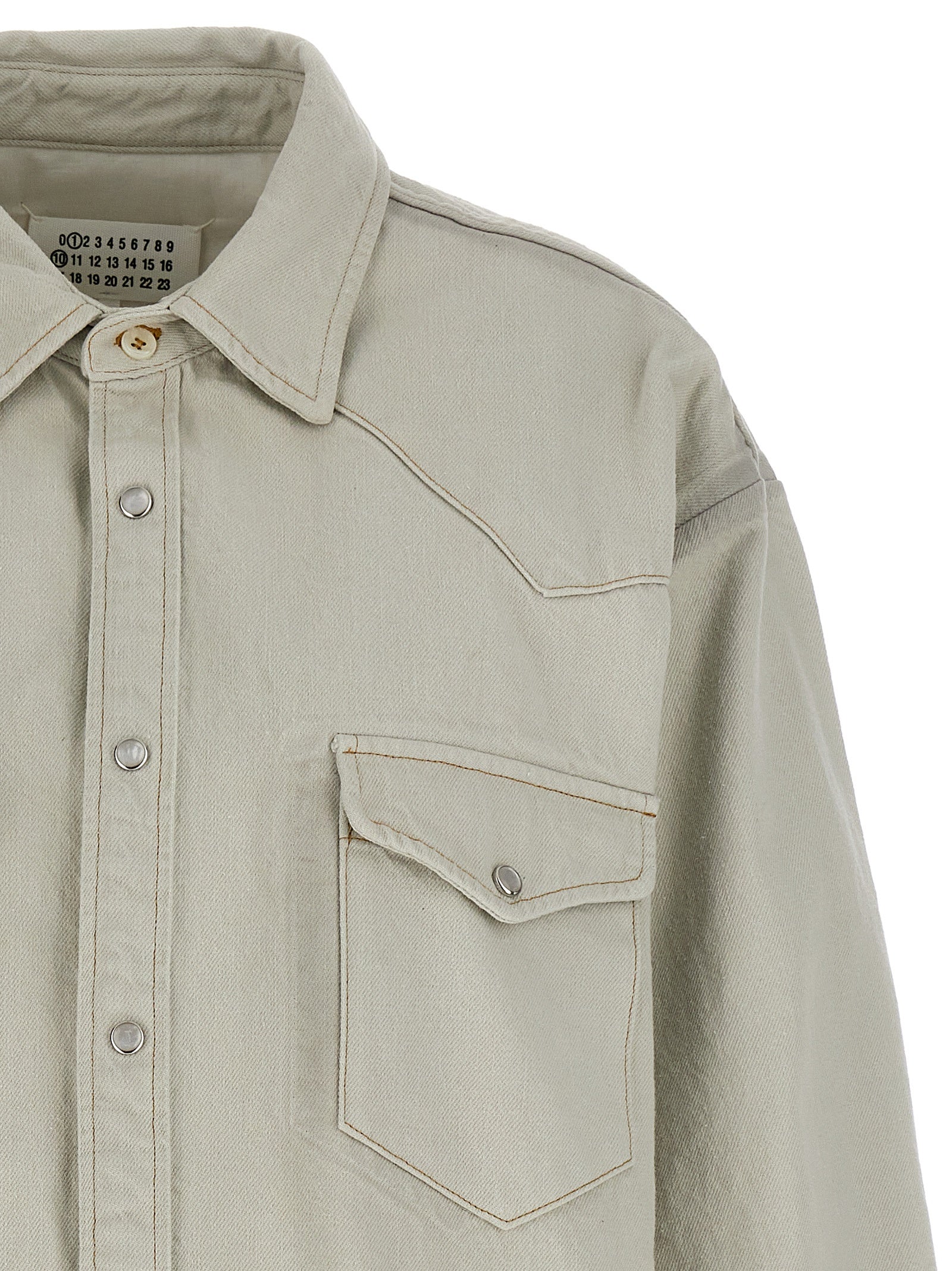 White Cotton Denim Jacket