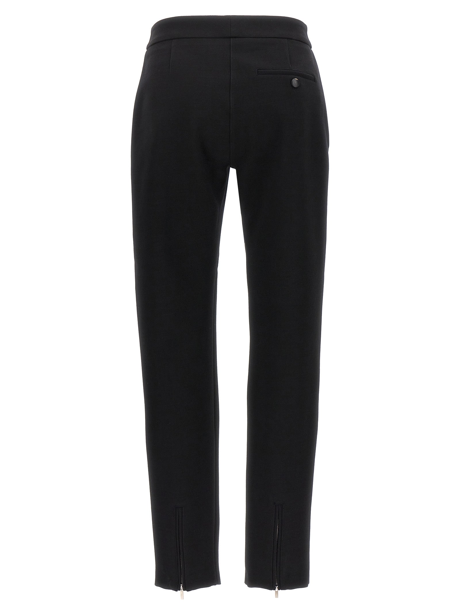 Black Elastane Skinny Pants