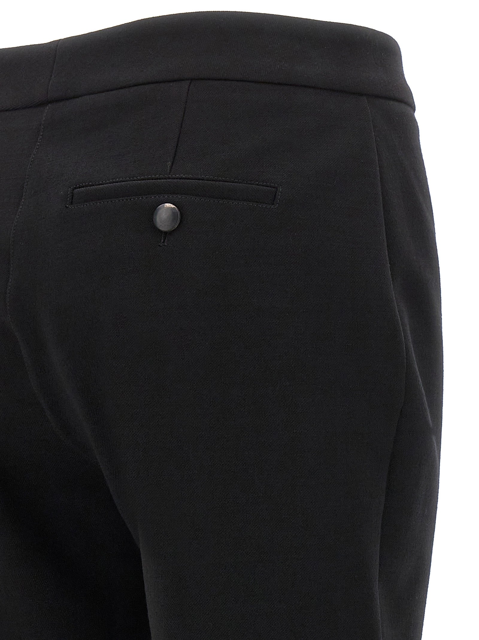 Black Elastane Skinny Pants