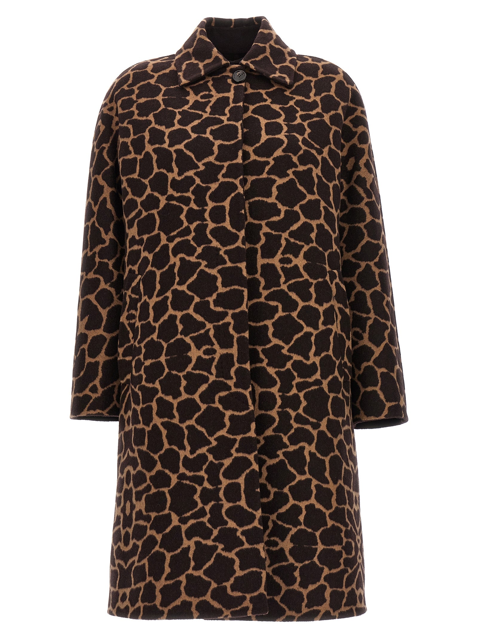 Brown Virgin Wool Coat