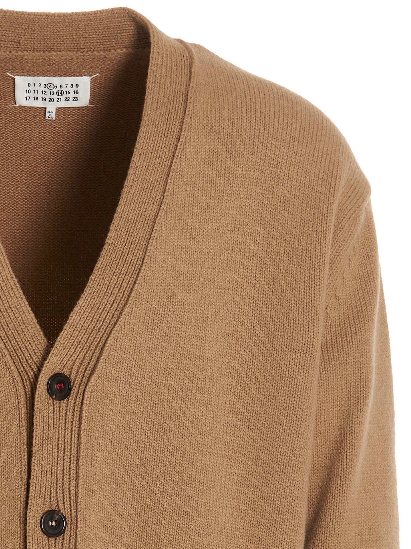 Beige Wool Cardigan