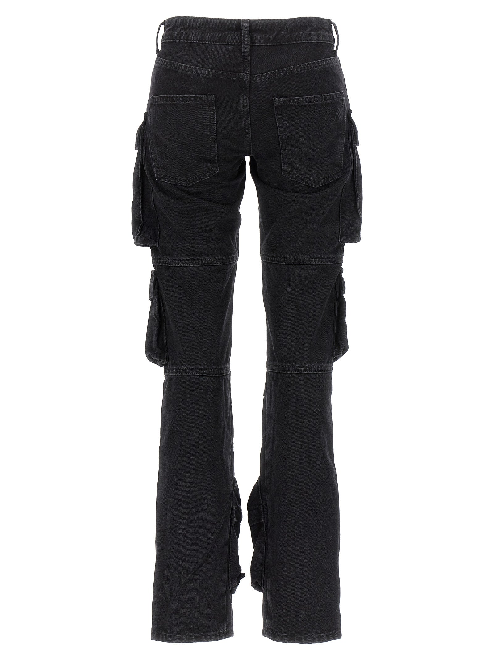 Black Cotton Cargo Pants
