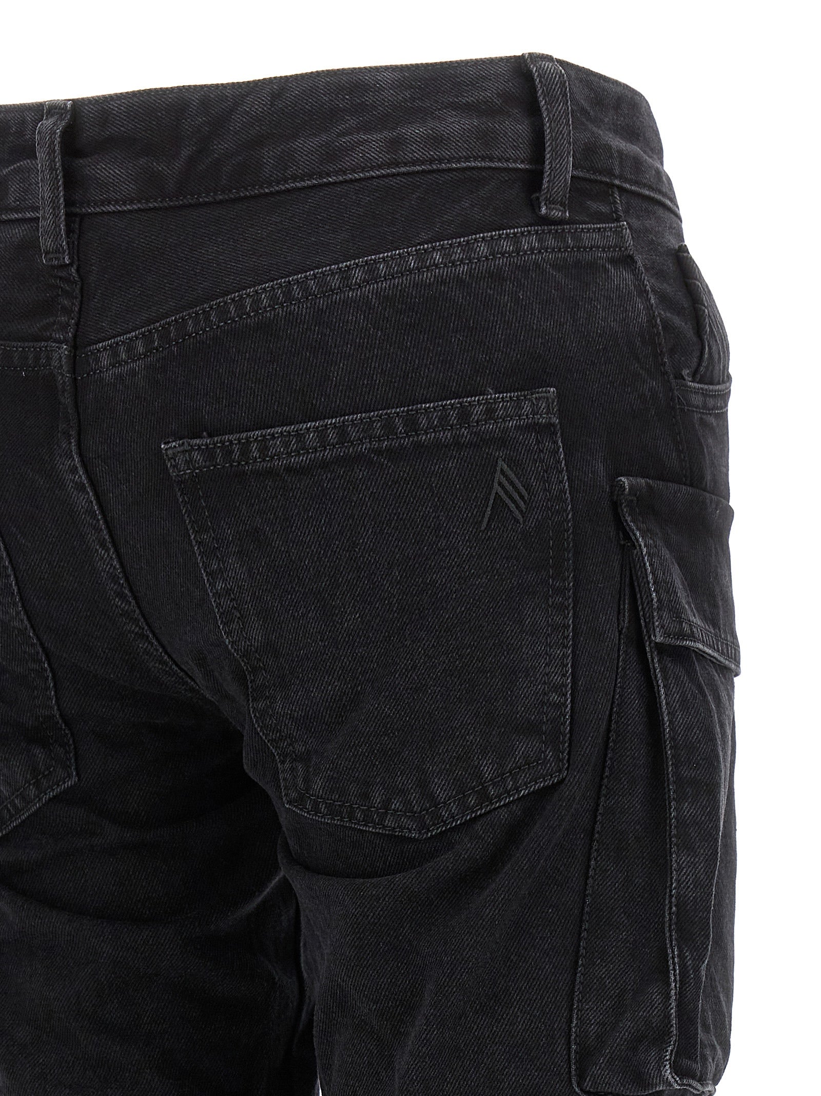 Black Cotton Cargo Pants