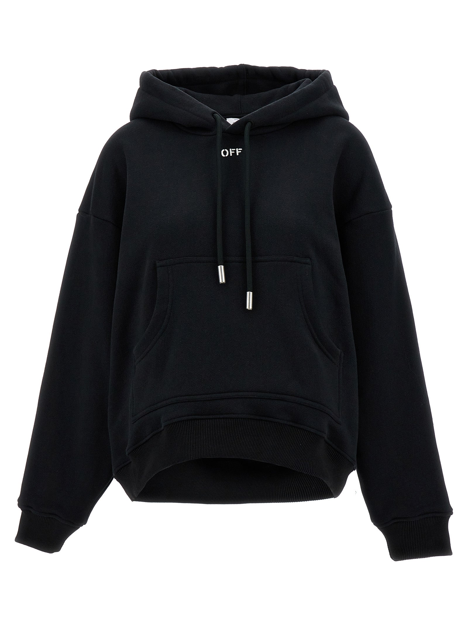 Black Cotton Hoodie