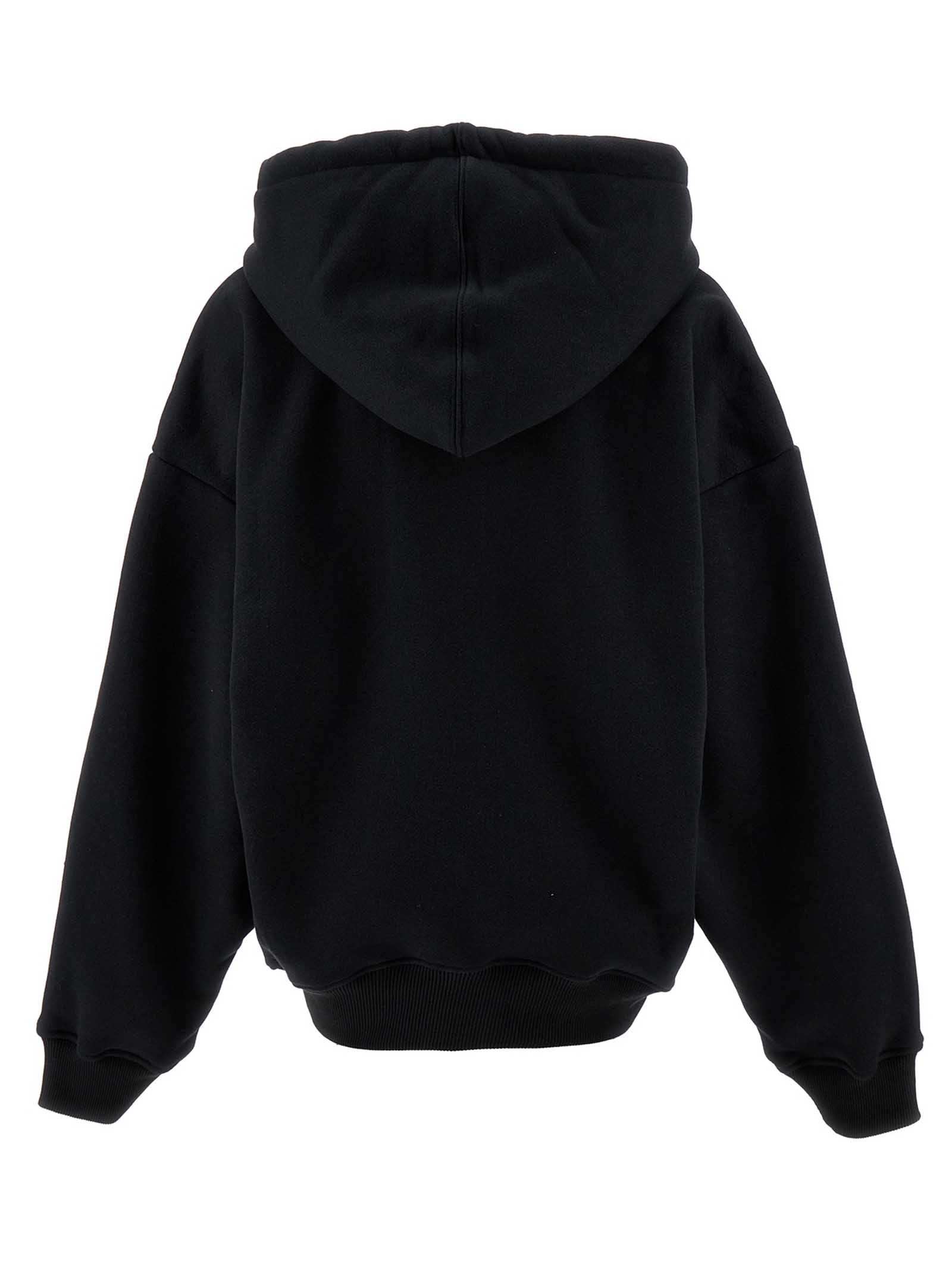 Black Cotton Hoodie