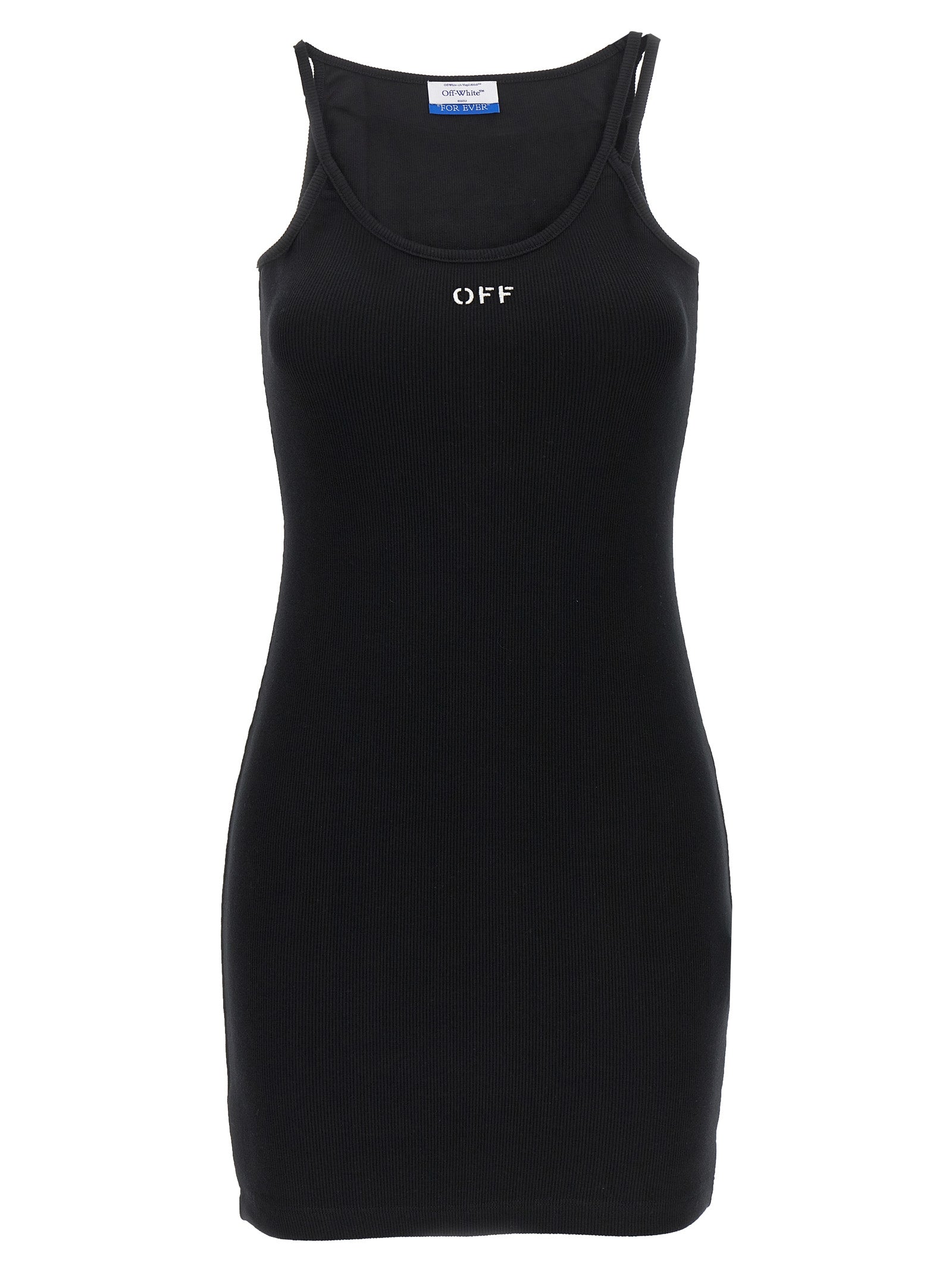 Black Cotton Short Dress