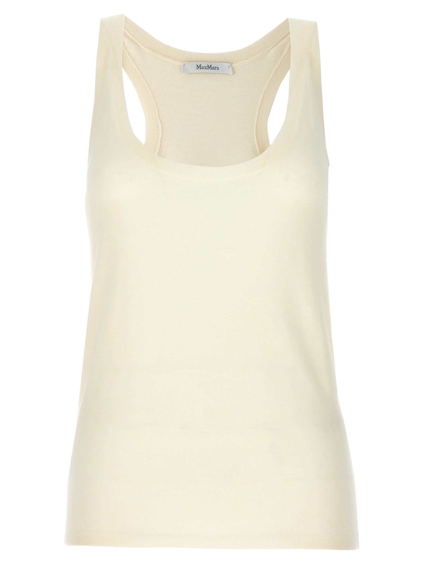 White Cashmere Tank Tops