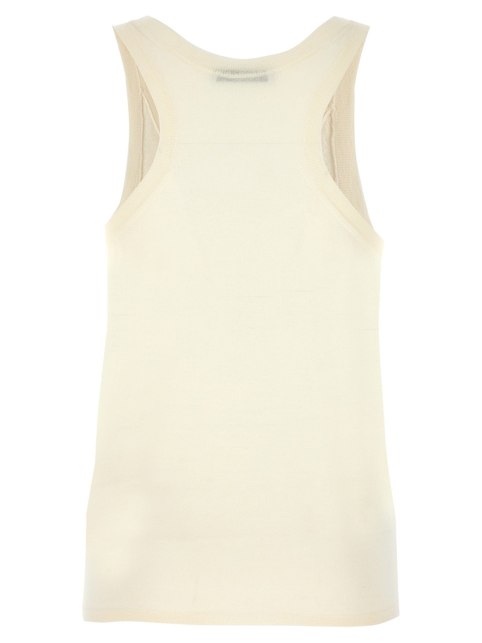 White Cashmere Tank Tops