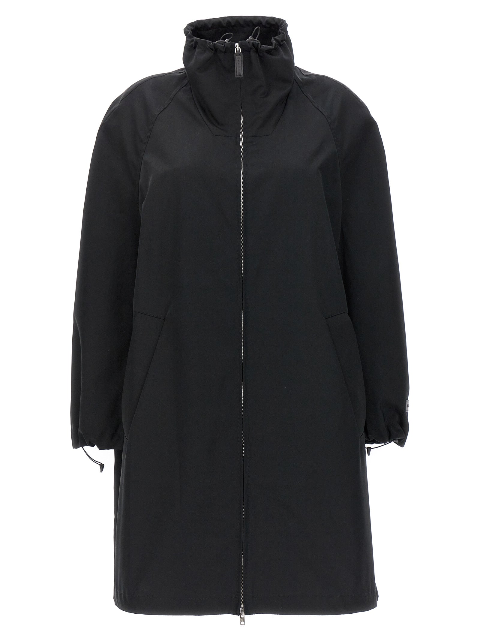 Black Polyester Parka