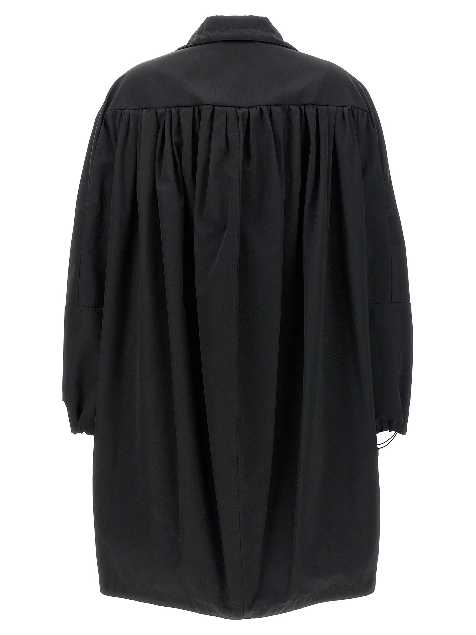 Black Polyester Parka