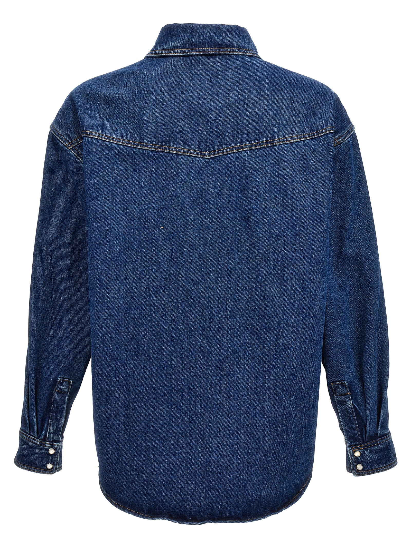 Blue Polyester Denim Jacket