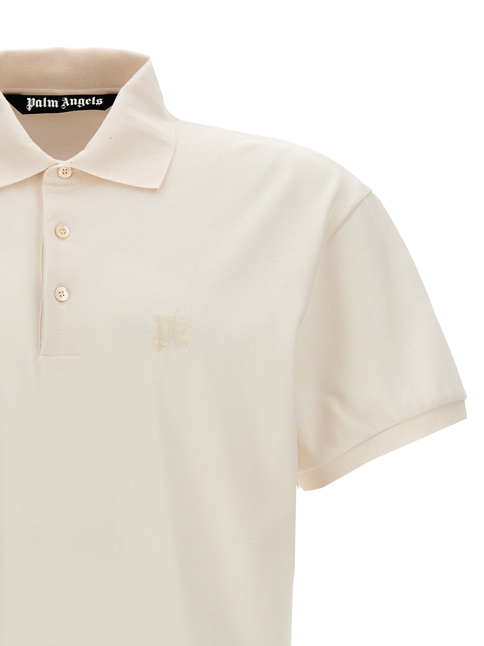 White Polyester Polo Shirt