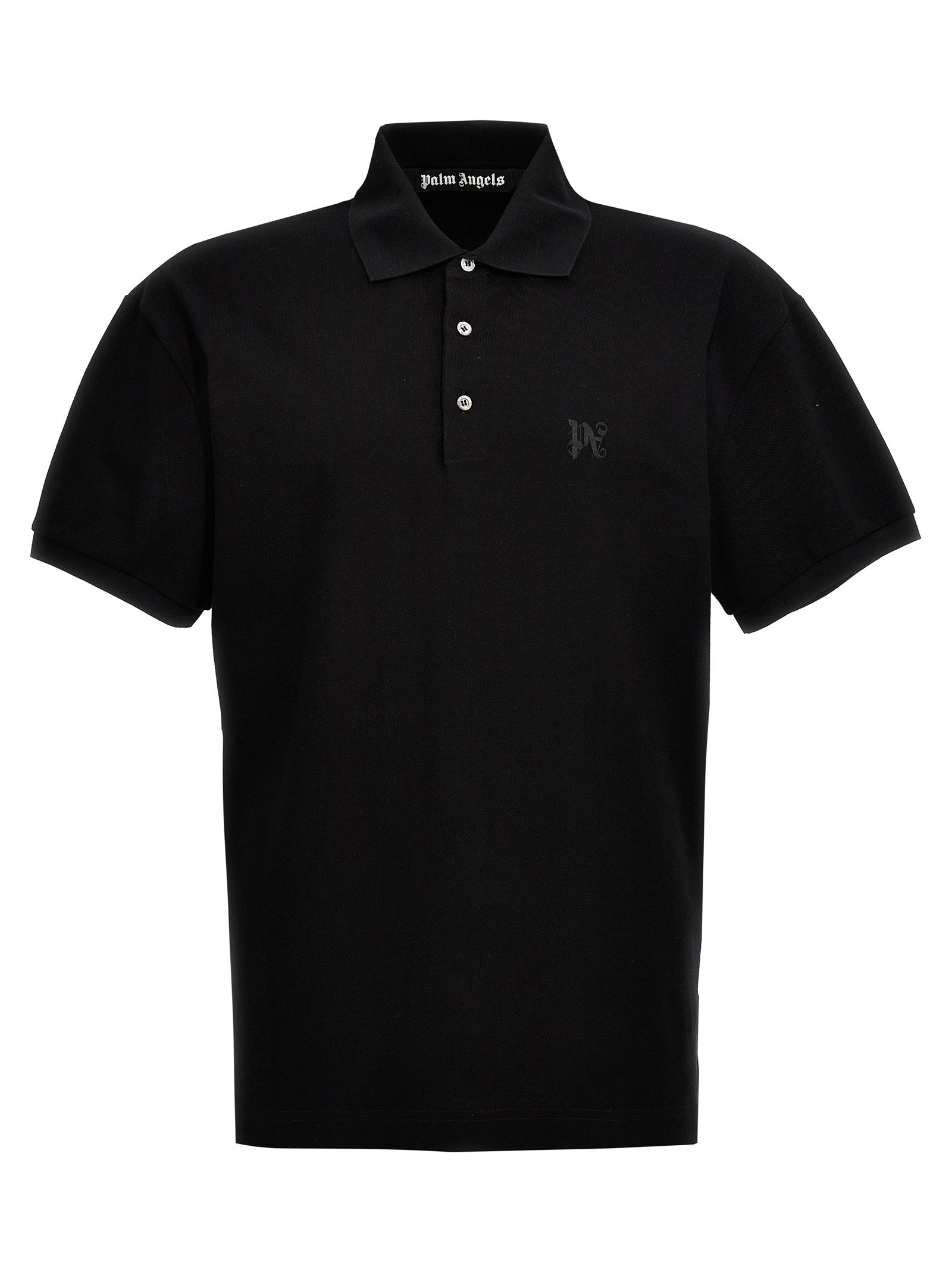 Black Polyester Polo Shirt
