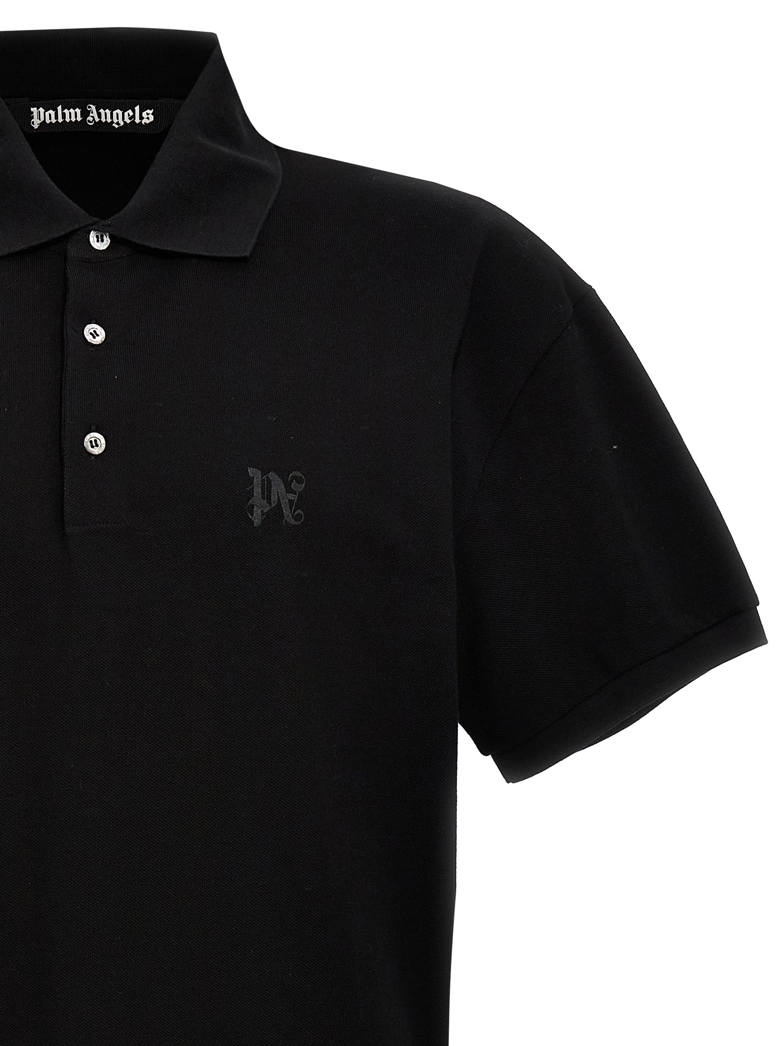 Black Polyester Polo Shirt