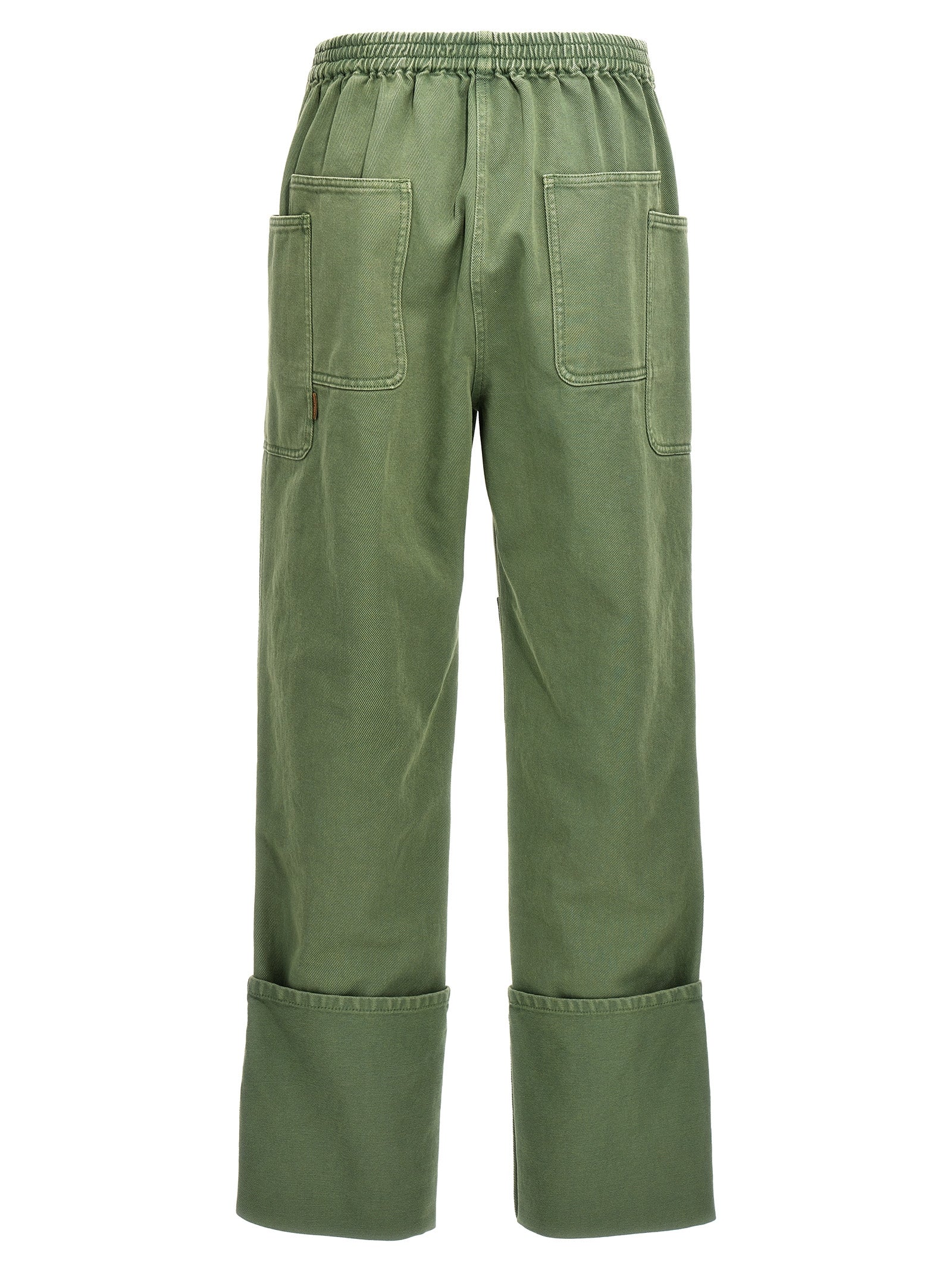 Bicolor Cotton Casual Pants