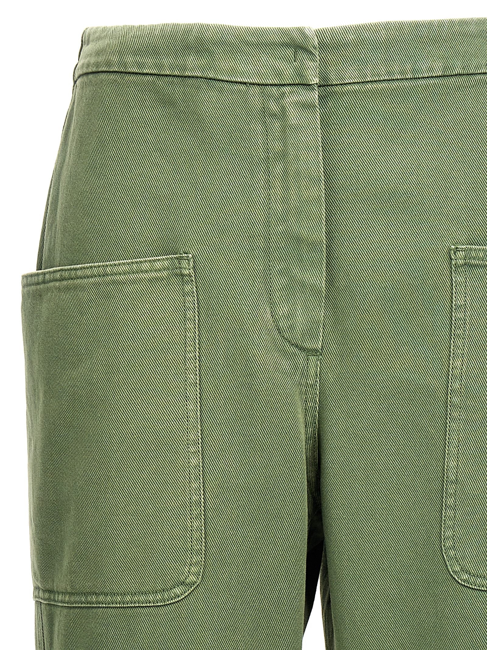 Bicolor Cotton Casual Pants