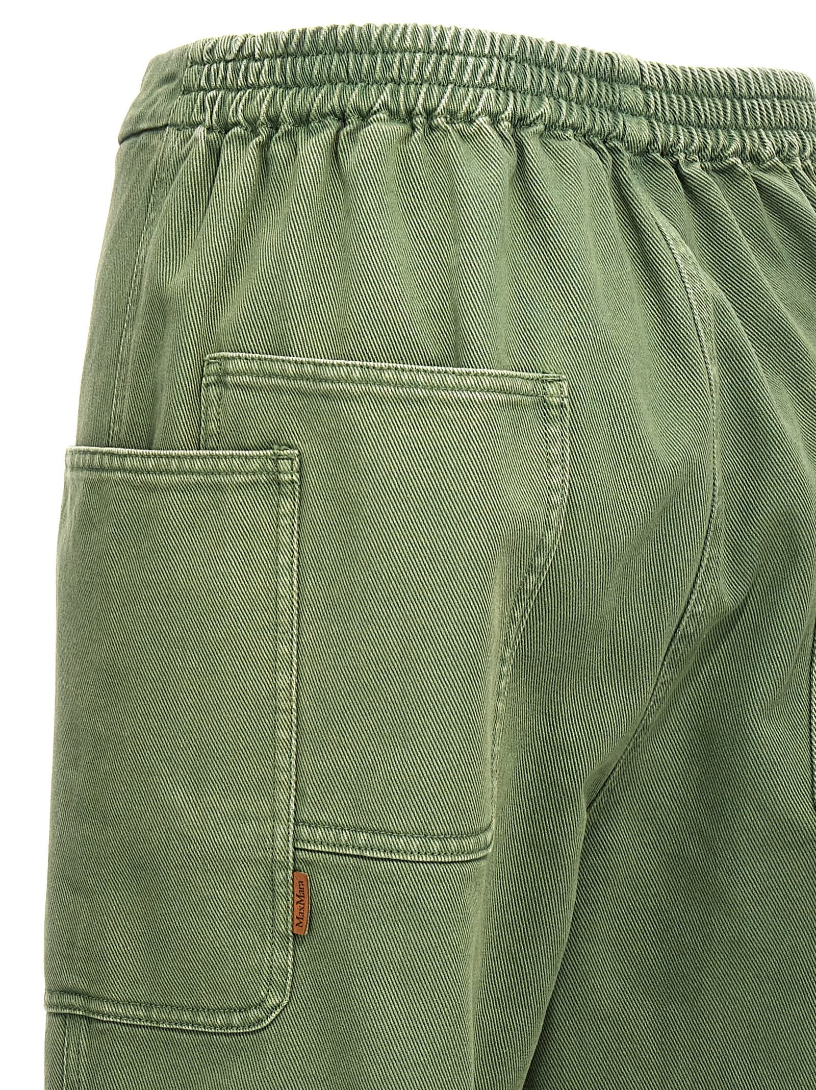 Bicolor Cotton Casual Pants