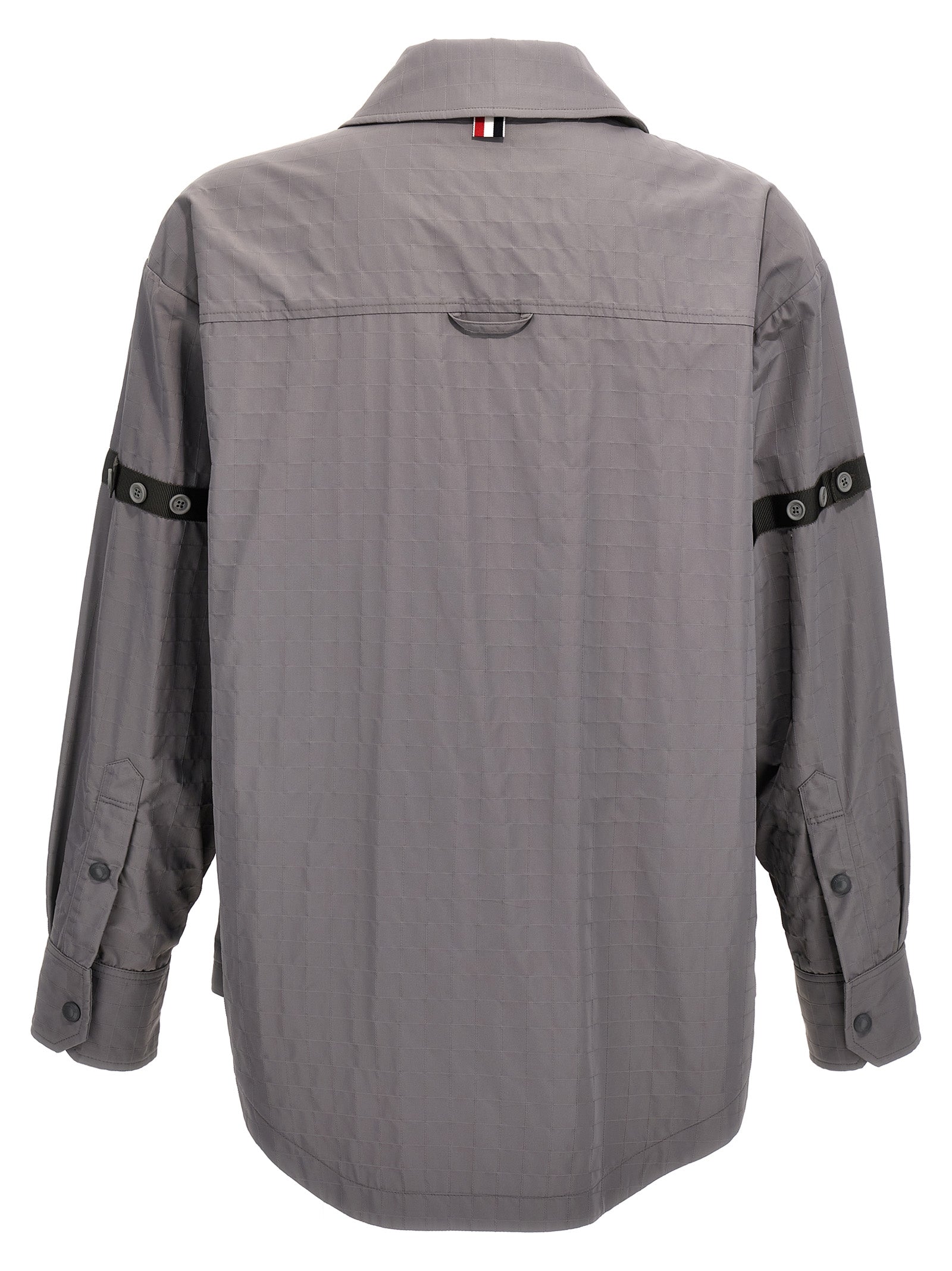 Gray Polyamide Blouse