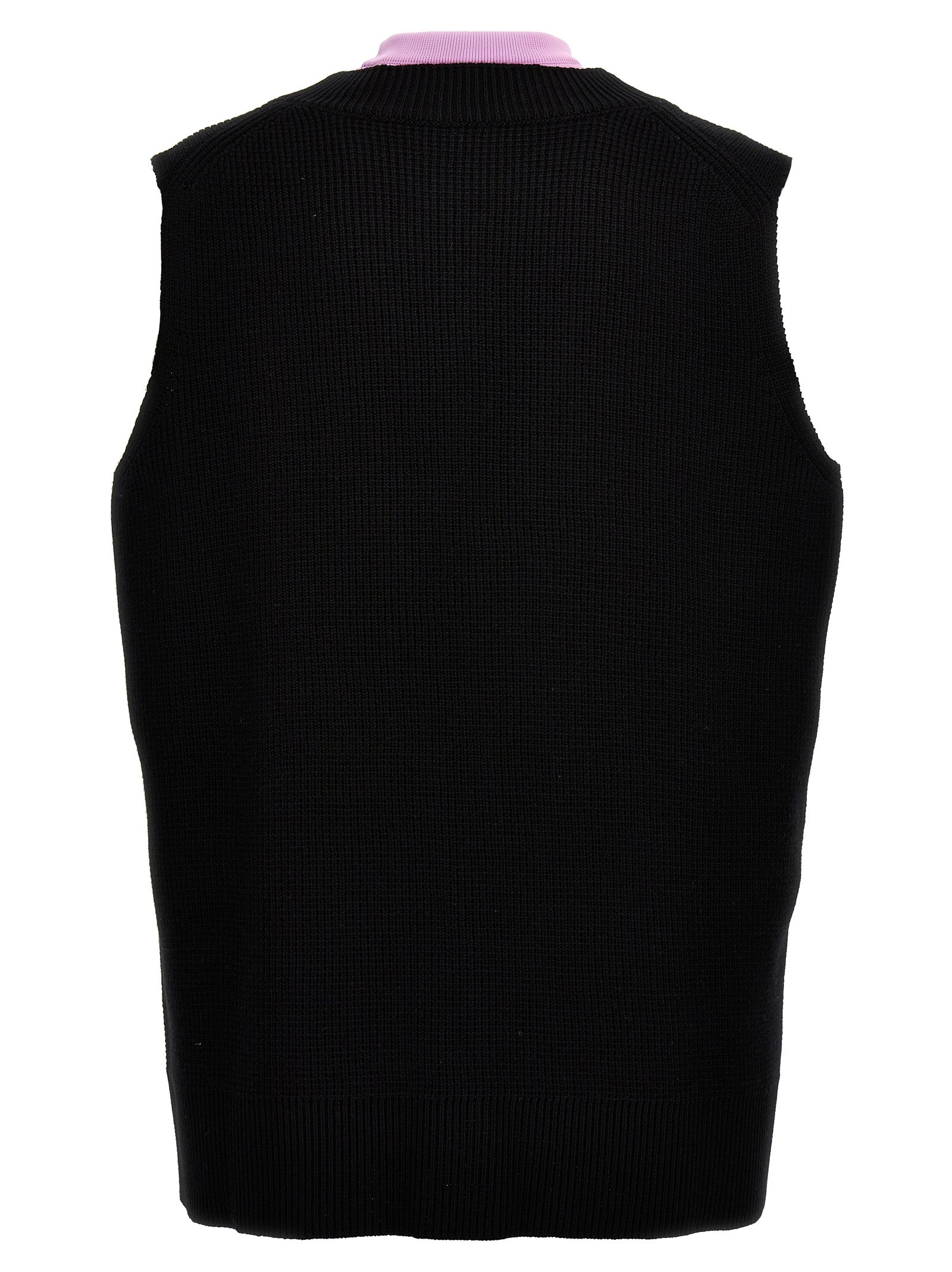 Multicolor Wool Sleeveles Sweater