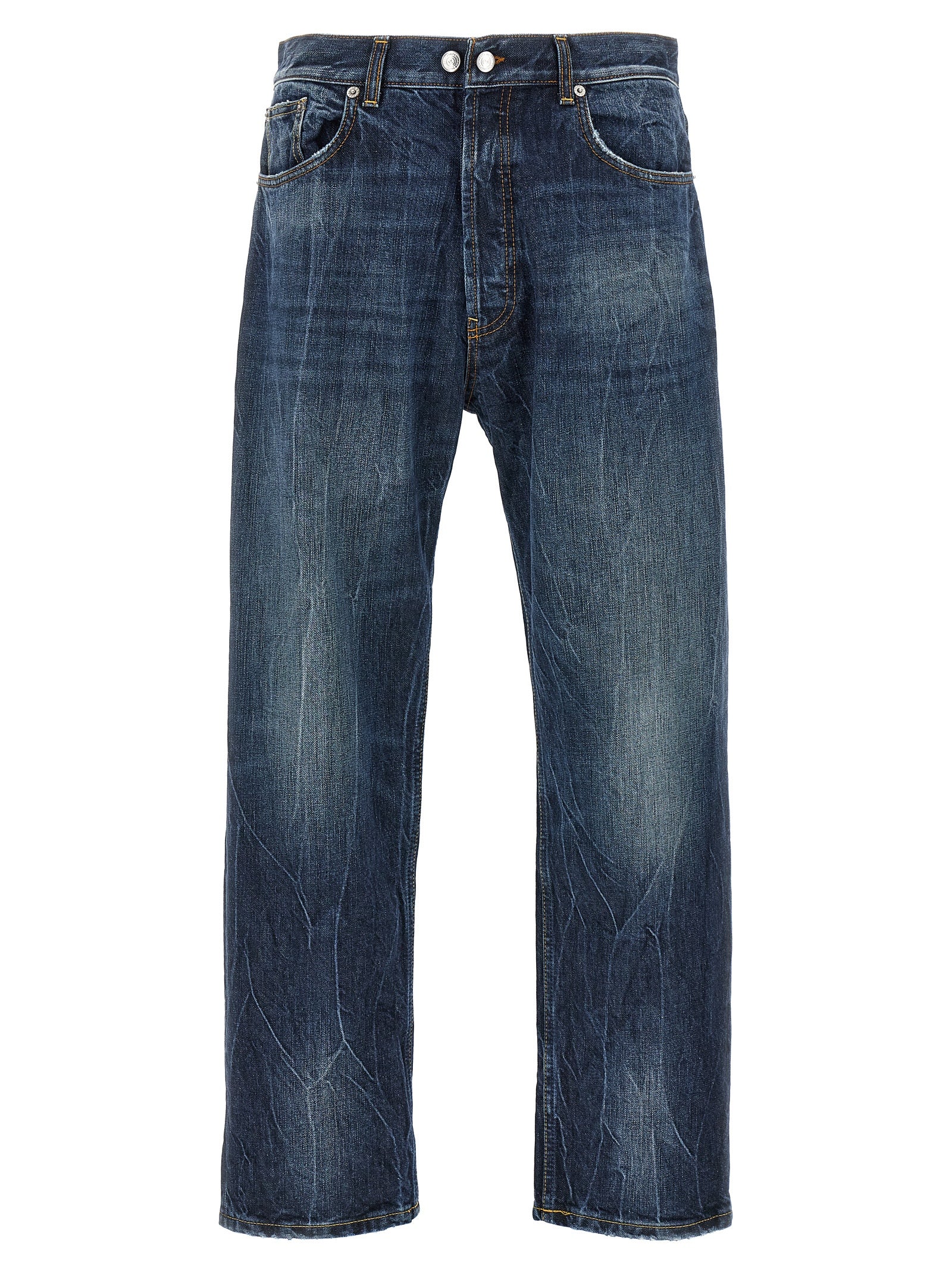 Blue Cotton Jeans Denim