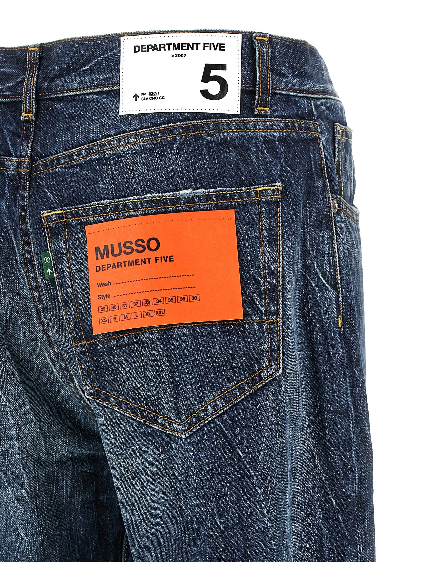 Blue Cotton Jeans Denim