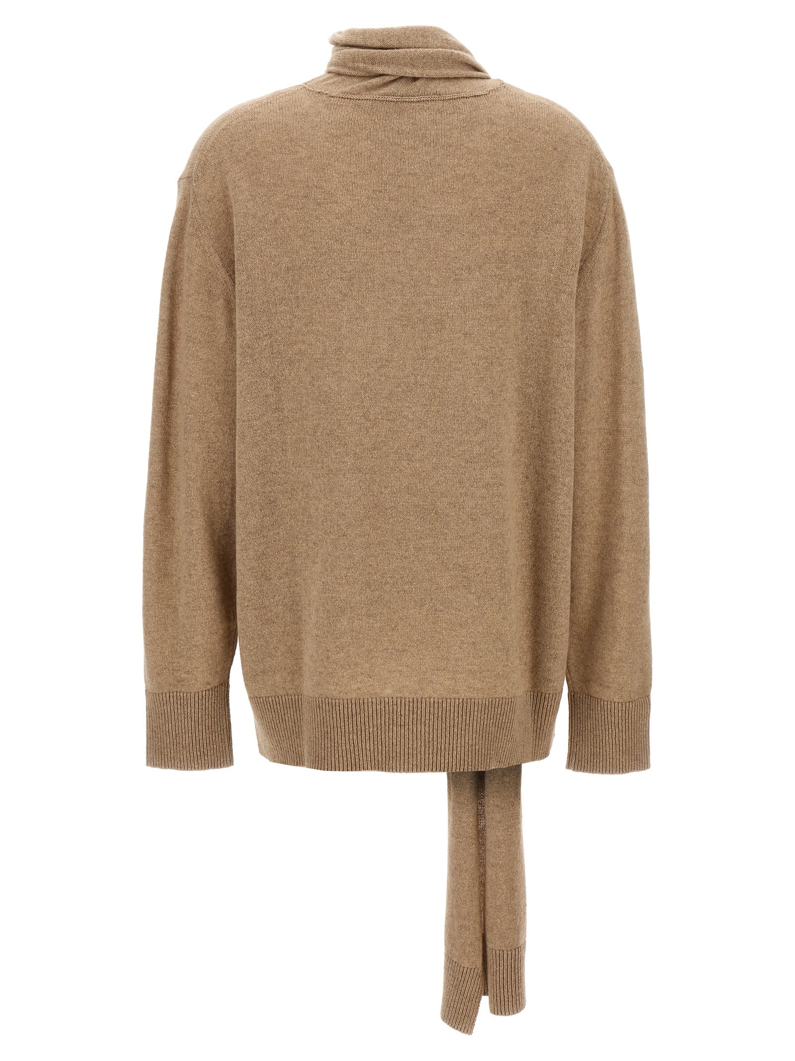 Beige Cashmere Cardigan