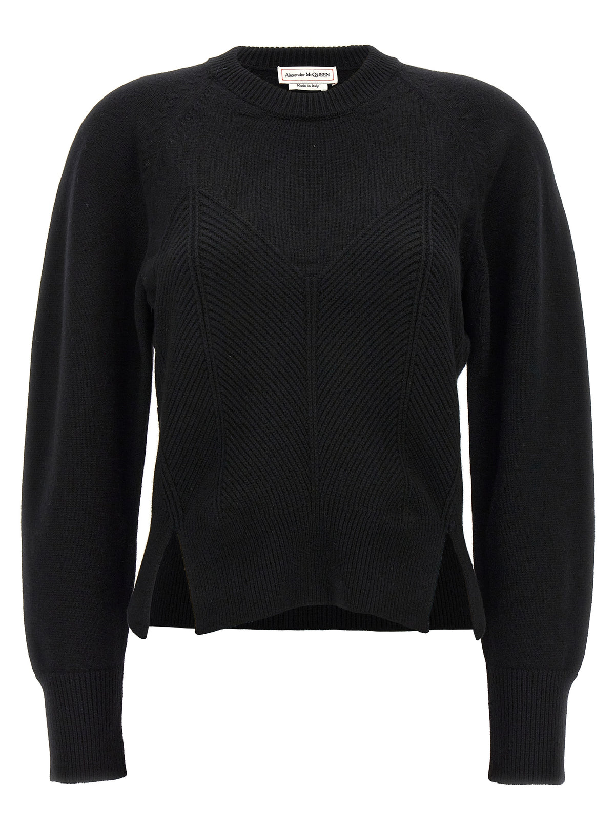 Black Wool Cardigan