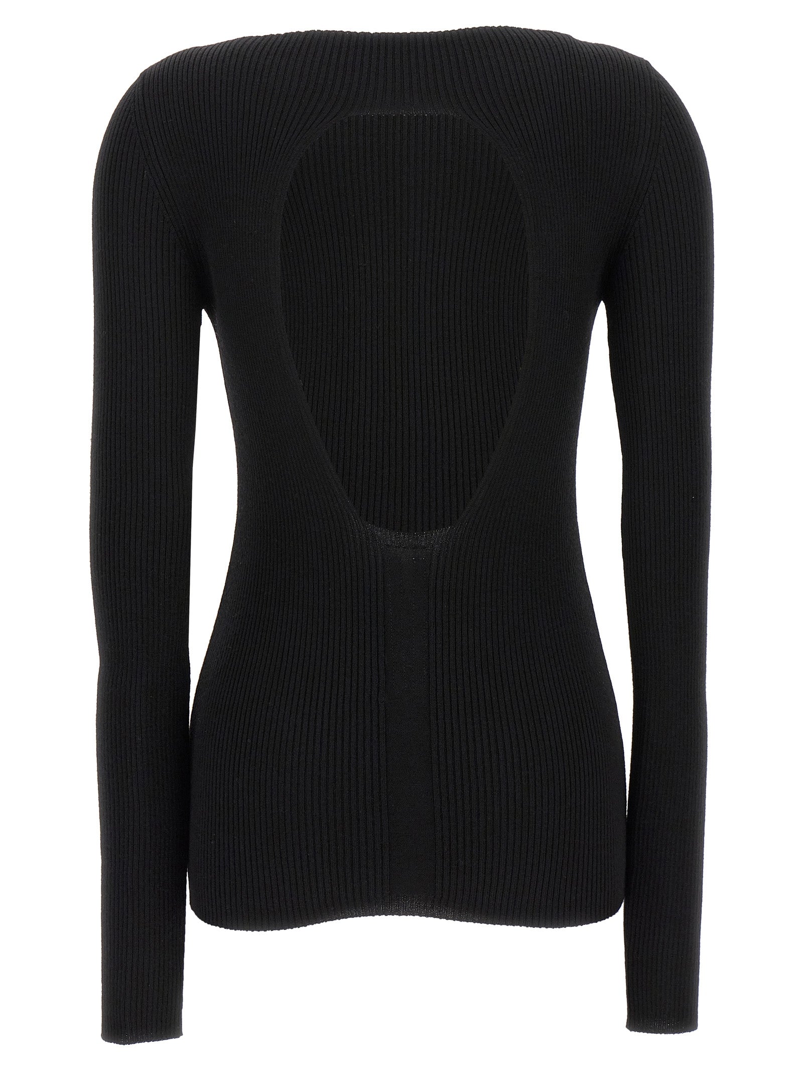 Black Wool Cardigan