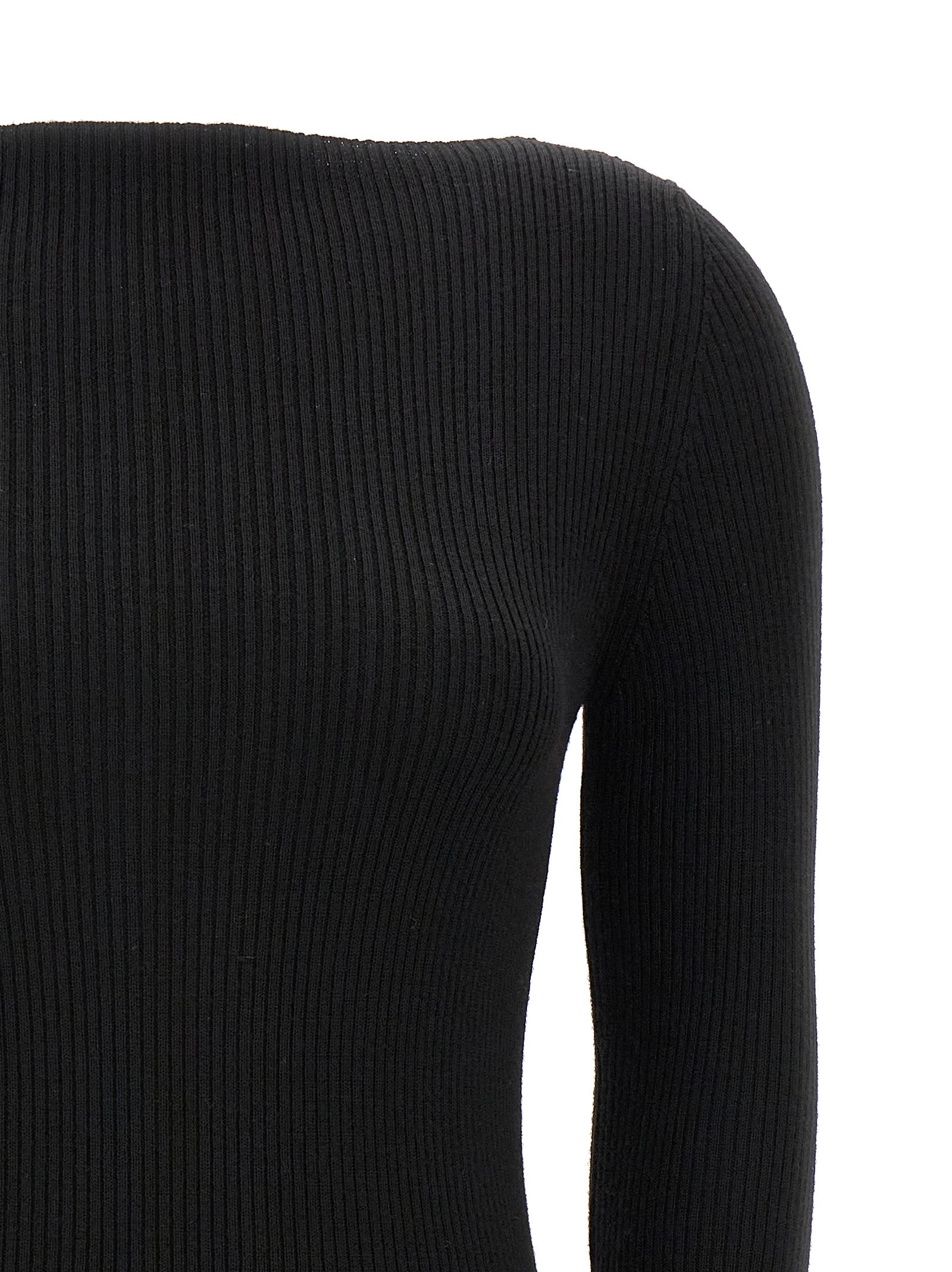 Black Wool Cardigan