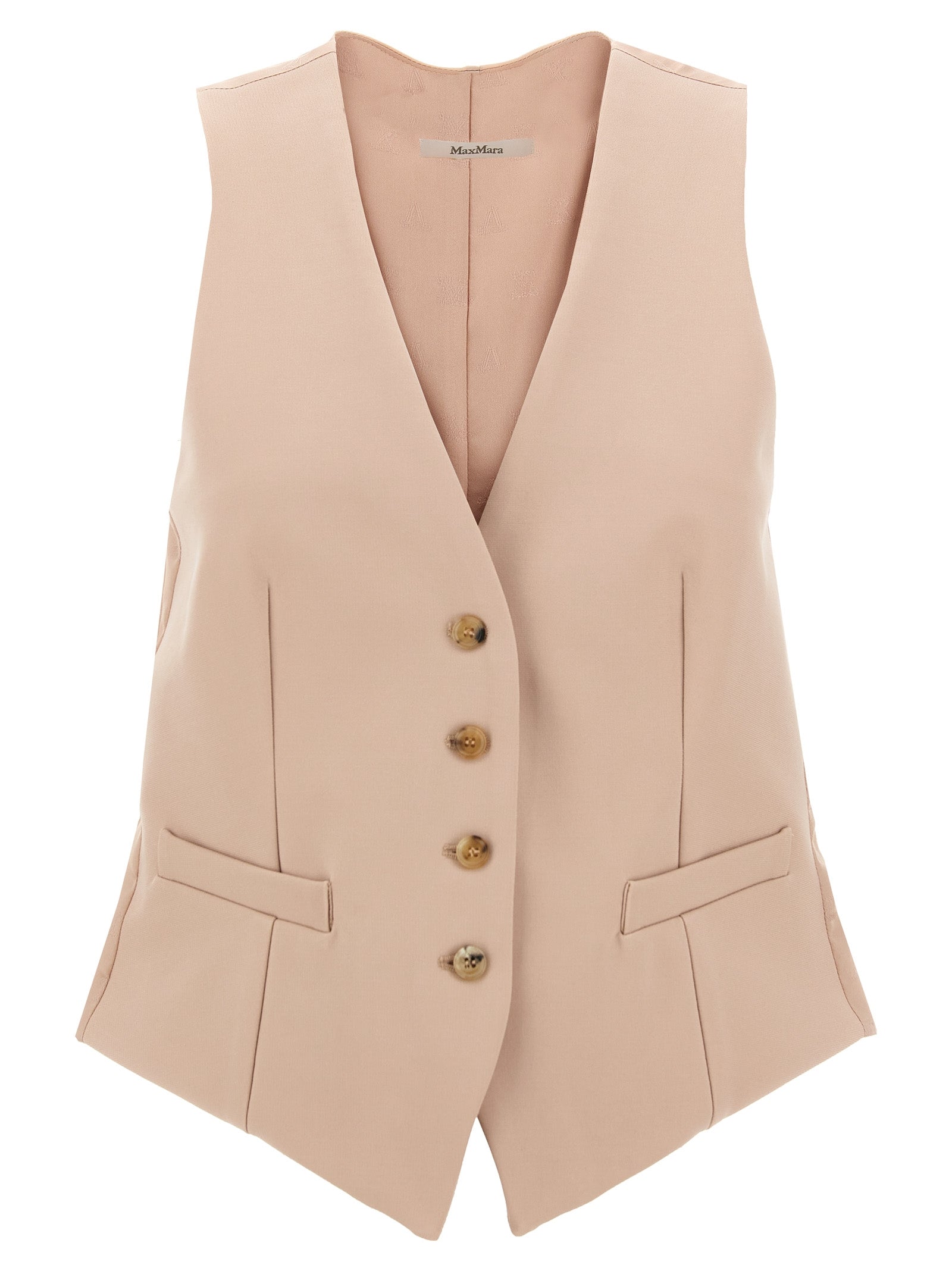 Multicolor Acetate Sleeveless Jacket